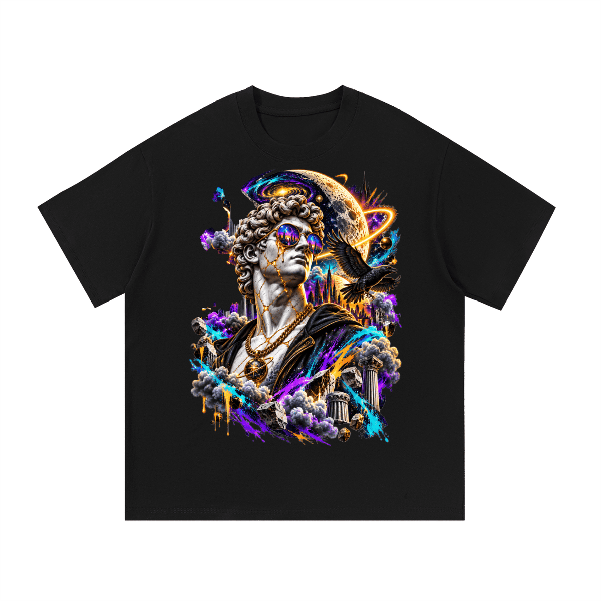 Cosmic Apollo Oversized T-Shirt – Ancient Future Graphic Tee