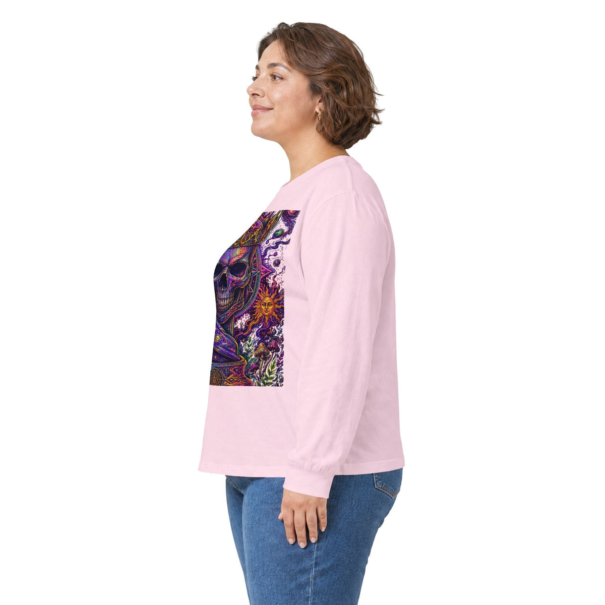 Cosmic Crown Psychedelic Long Sleeve Tee