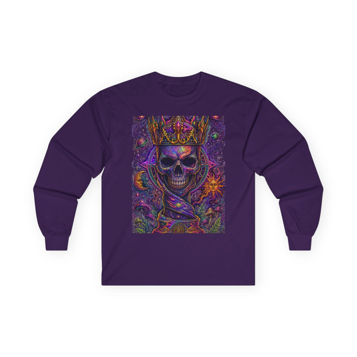 Cosmic Crown Psychedelic Long Sleeve Tee