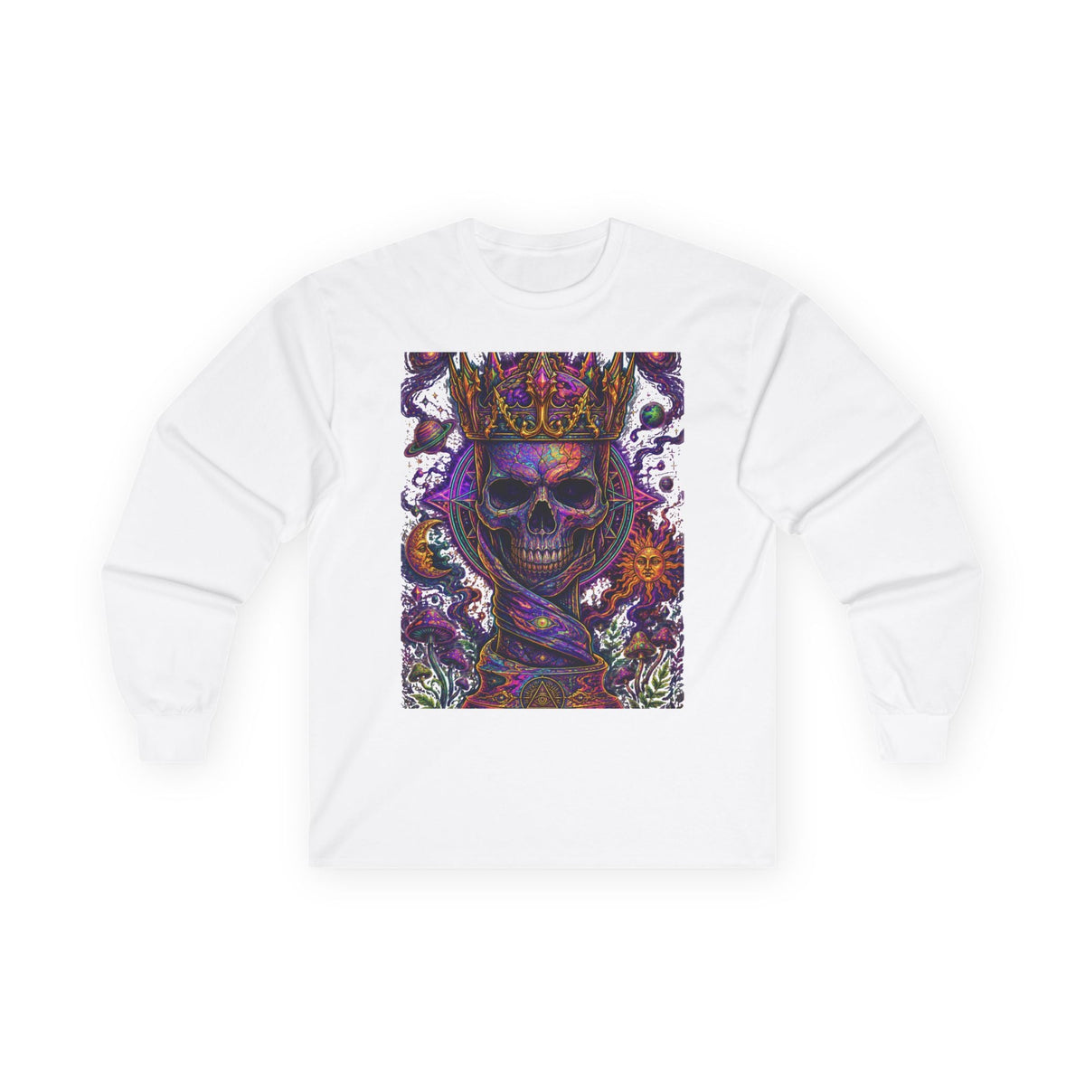 Cosmic Crown Psychedelic Long Sleeve Tee