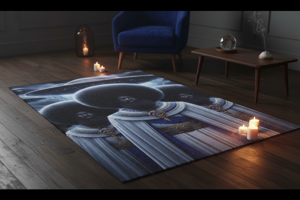 Cosmic Elders Rug — Full Room Aesthetic