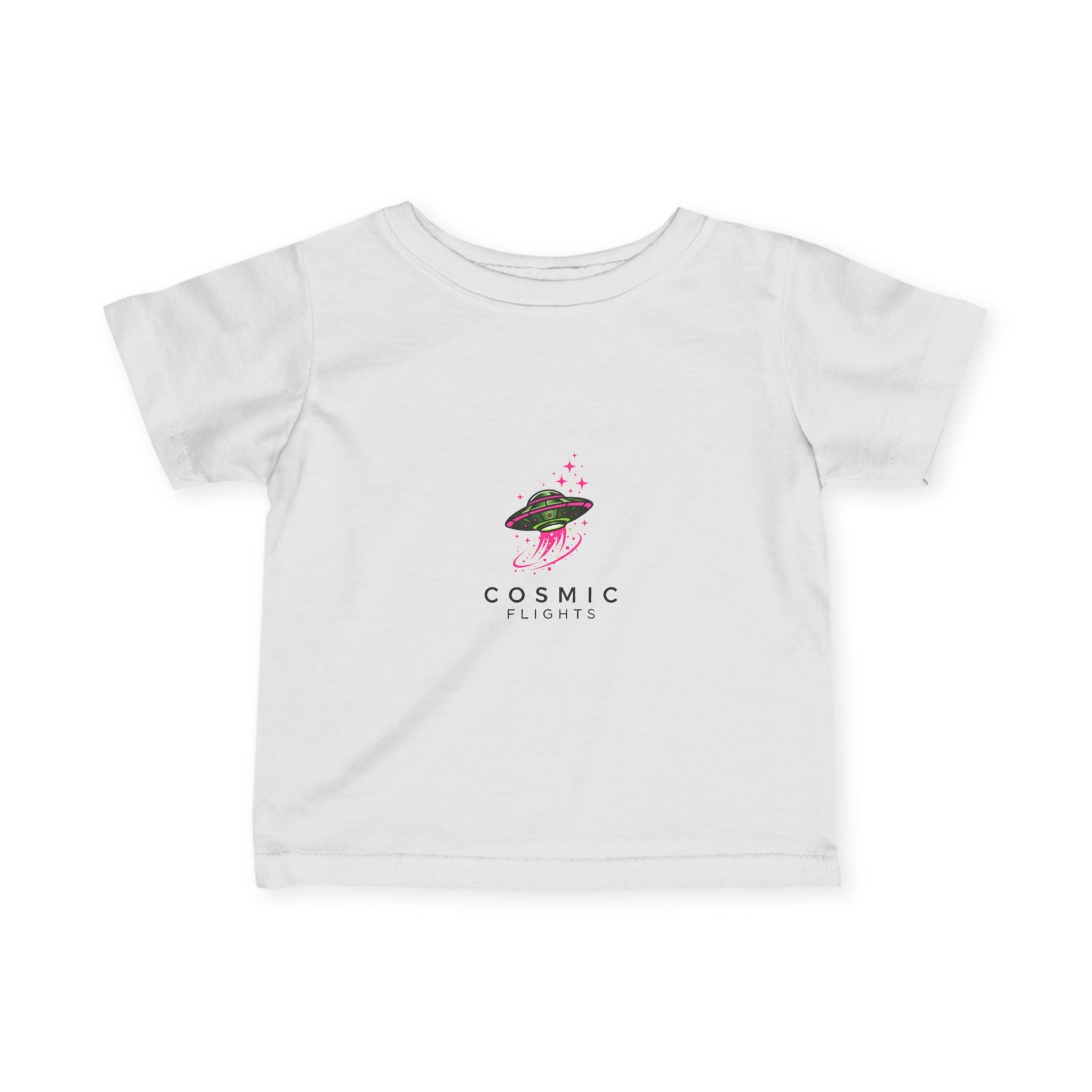 Cosmic Flight Infant Tee - Cute Baby Shirt, Fun Kids Apparel, Unique Gift for New Parents, Birthday Outfit, Space Theme Tee👶🏿👶 Printify
