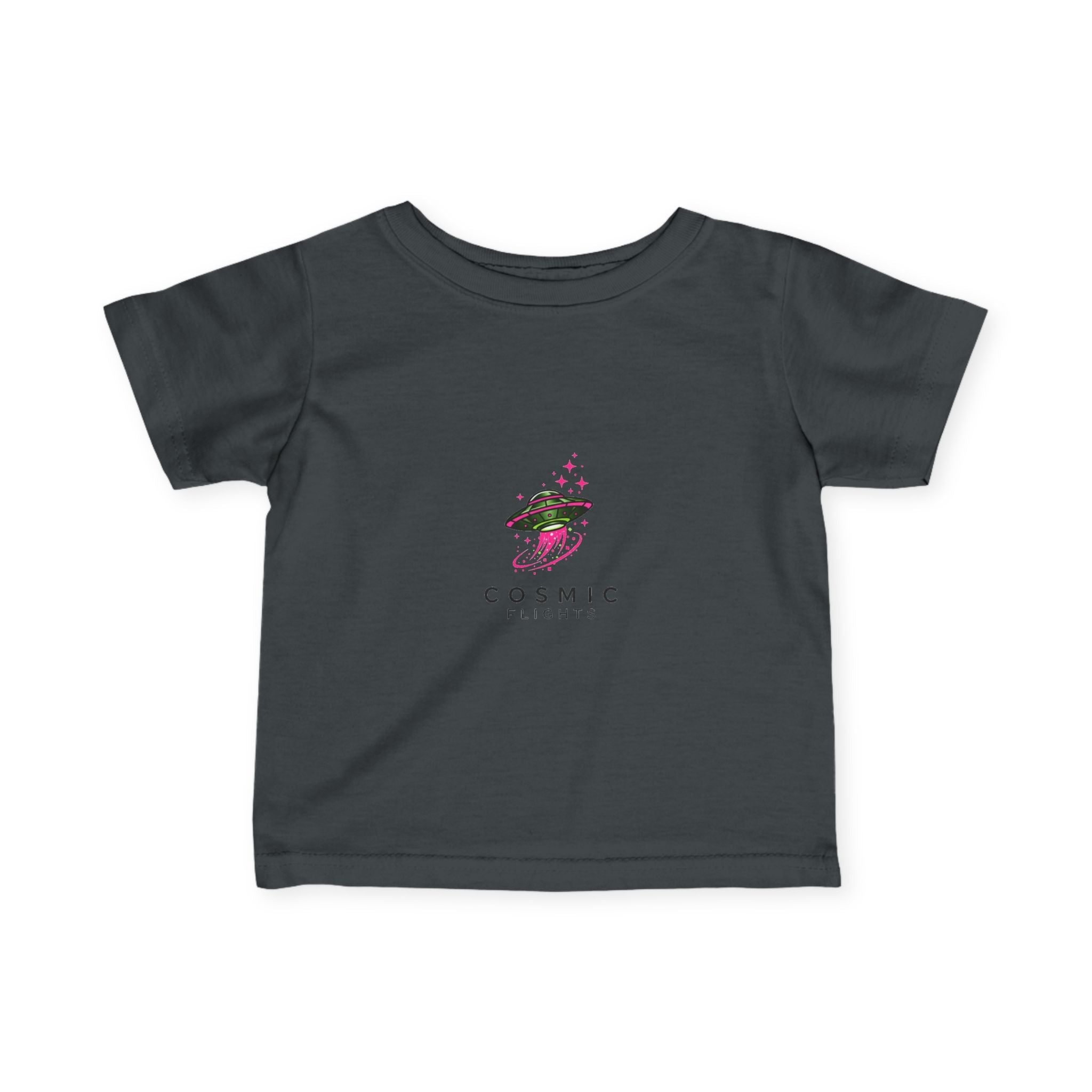 Cosmic Flight Infant Tee - Cute Baby Shirt, Fun Kids Apparel, Unique Gift for New Parents, Birthday Outfit, Space Theme Tee👶🏿👶 Printify