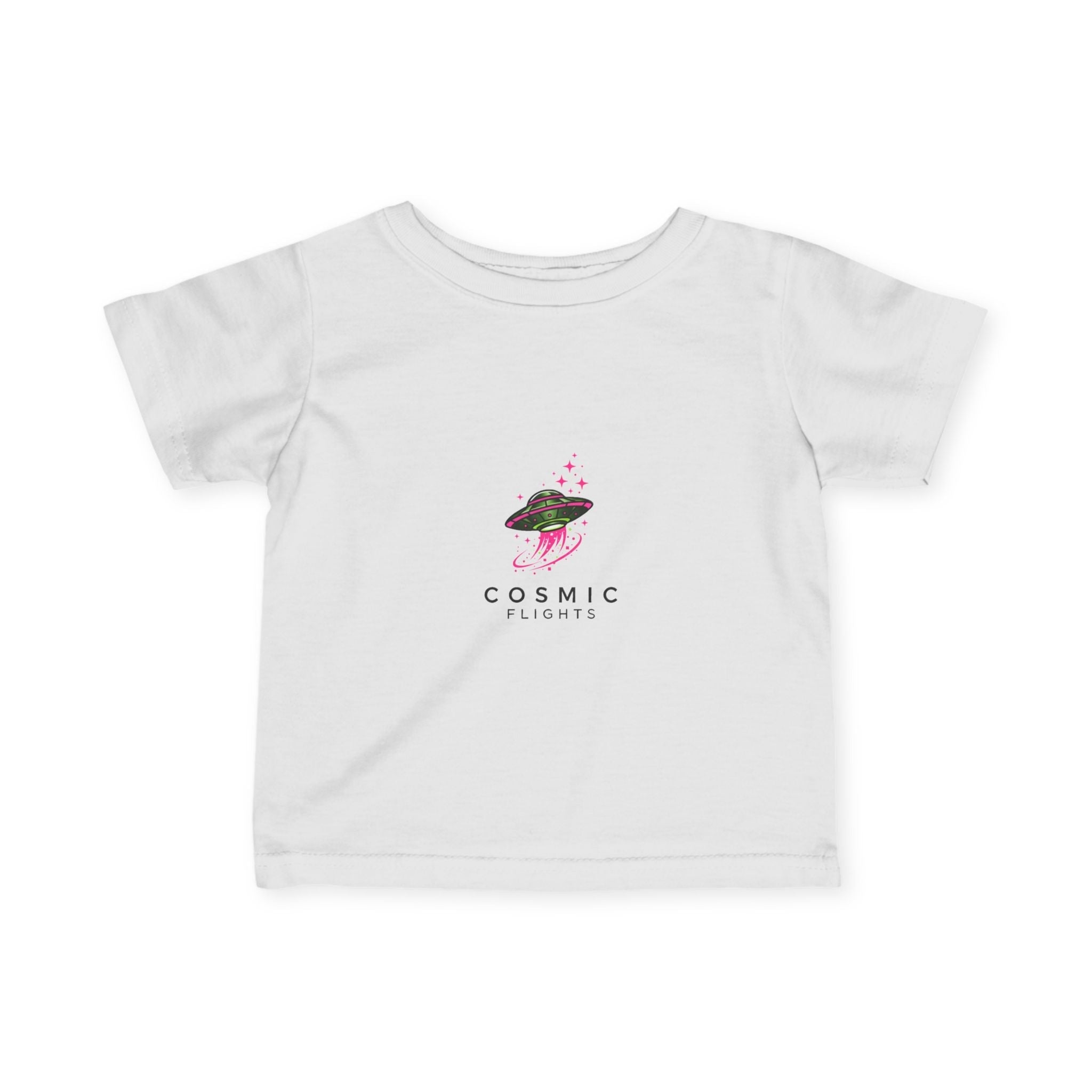 Cosmic Flight Infant Tee - Cute Baby Shirt, Fun Kids Apparel, Unique Gift for New Parents, Birthday Outfit, Space Theme Tee👶🏿👶 Printify