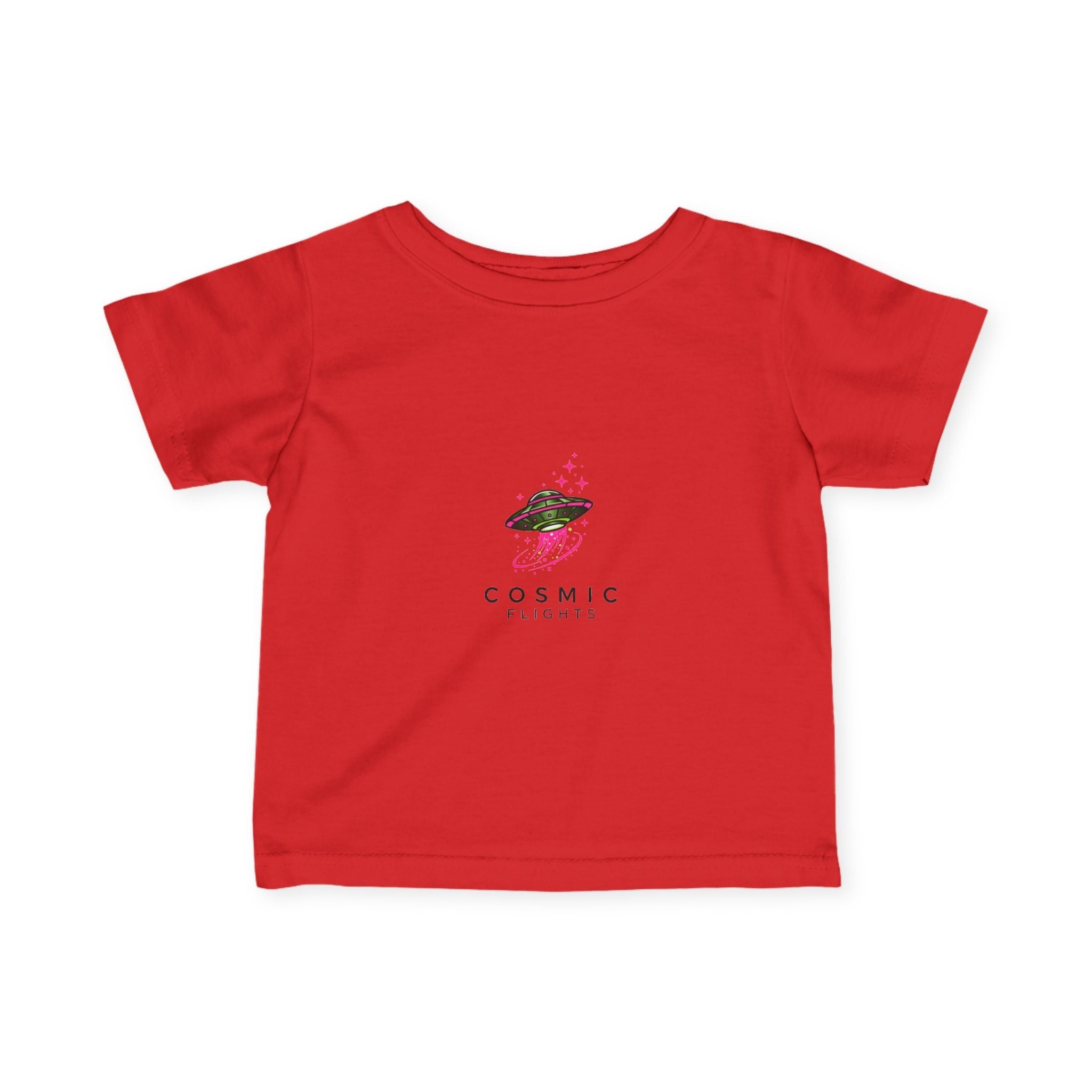 Cosmic Flight Infant Tee - Cute Baby Shirt, Fun Kids Apparel, Unique Gift for New Parents, Birthday Outfit, Space Theme Tee👶🏿👶 Printify