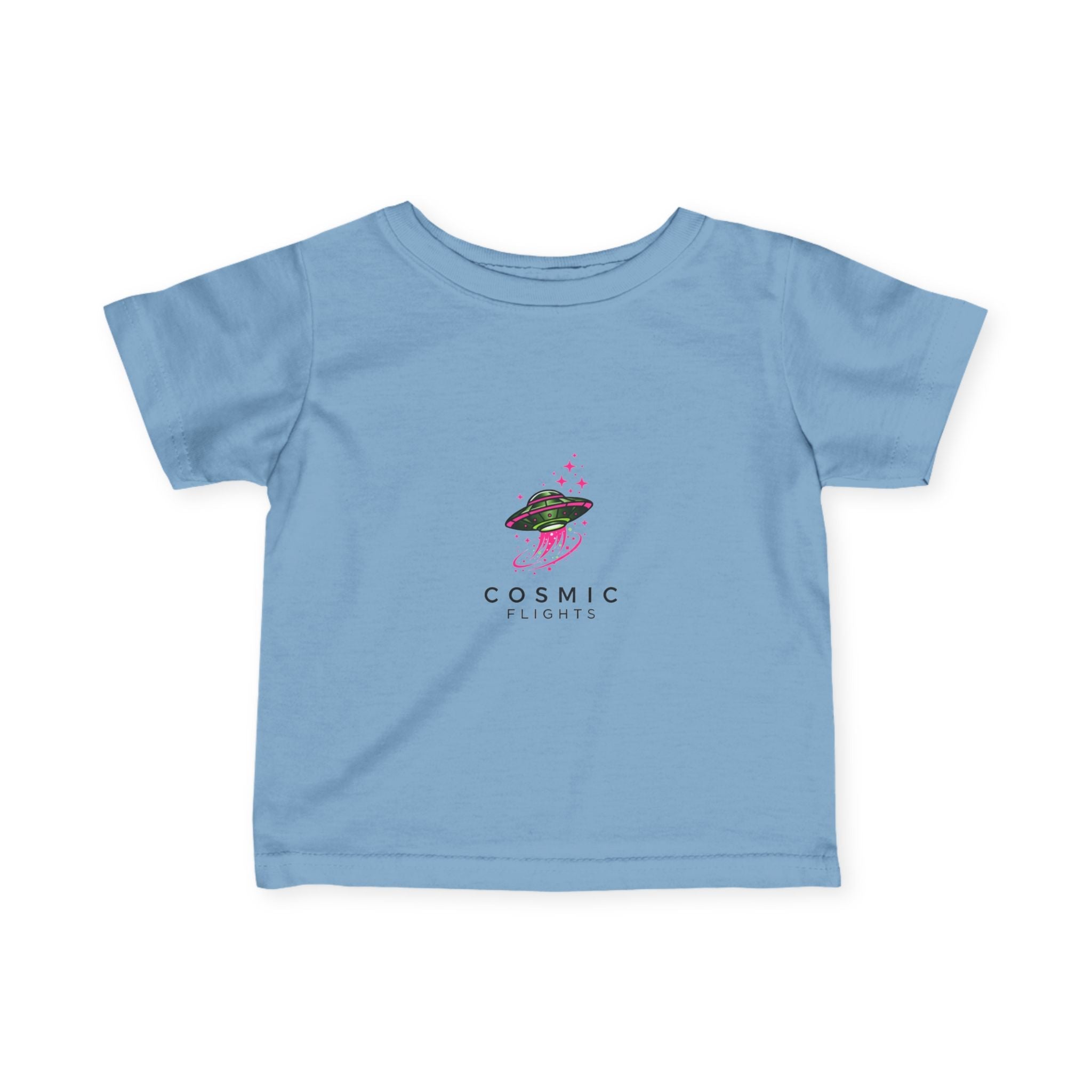 Cosmic Flight Infant Tee - Cute Baby Shirt, Fun Kids Apparel, Unique Gift for New Parents, Birthday Outfit, Space Theme Tee👶🏿👶 Printify