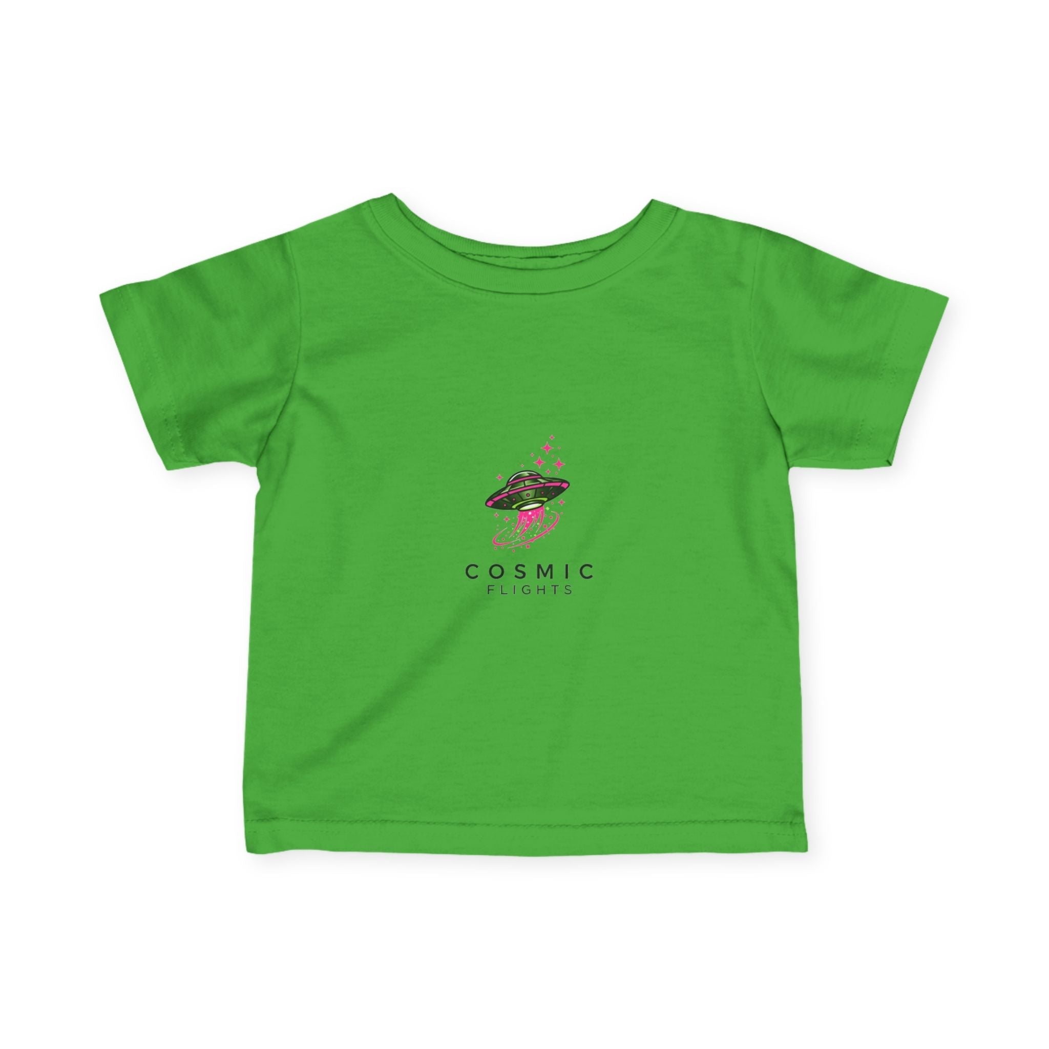 Cosmic Flight Infant Tee - Cute Baby Shirt, Fun Kids Apparel, Unique Gift for New Parents, Birthday Outfit, Space Theme Tee👶🏿👶 Printify