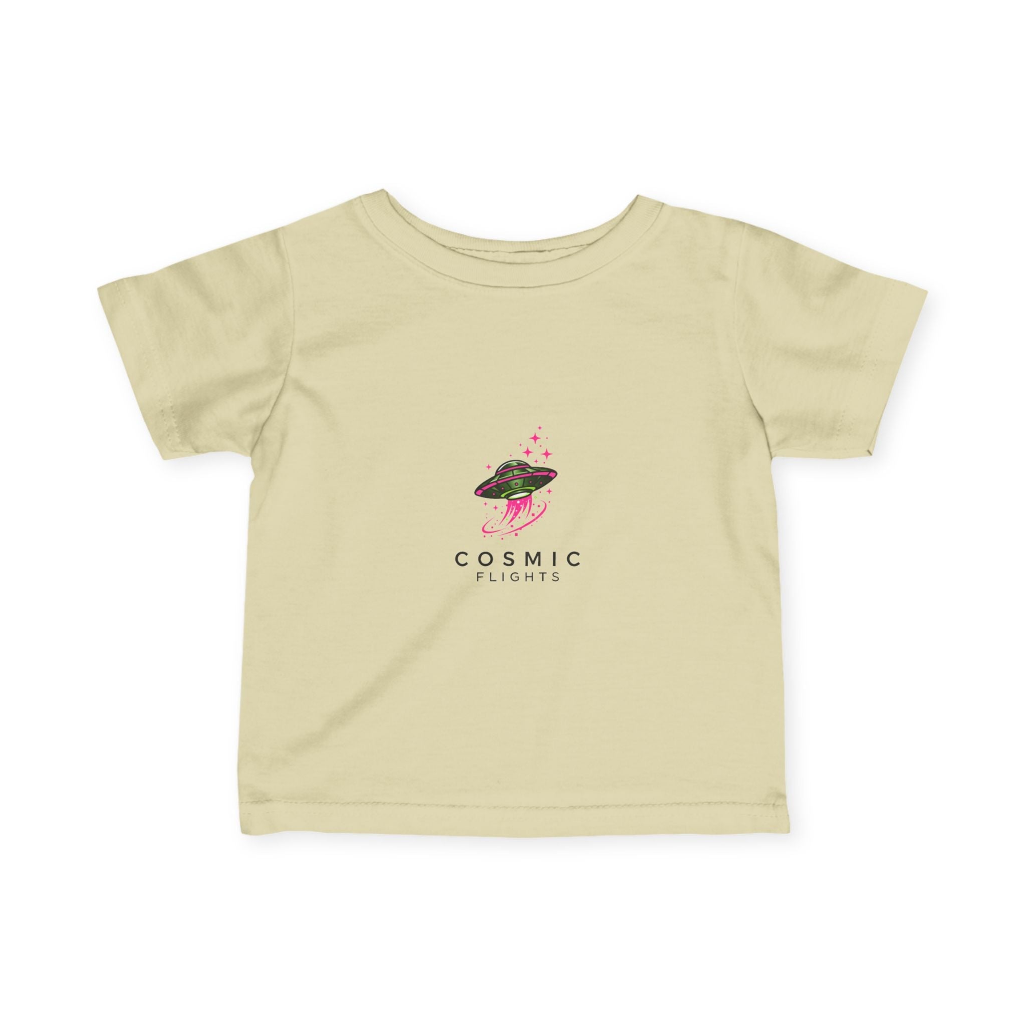 Cosmic Flight Infant Tee - Cute Baby Shirt, Fun Kids Apparel, Unique Gift for New Parents, Birthday Outfit, Space Theme Tee👶🏿👶 Printify