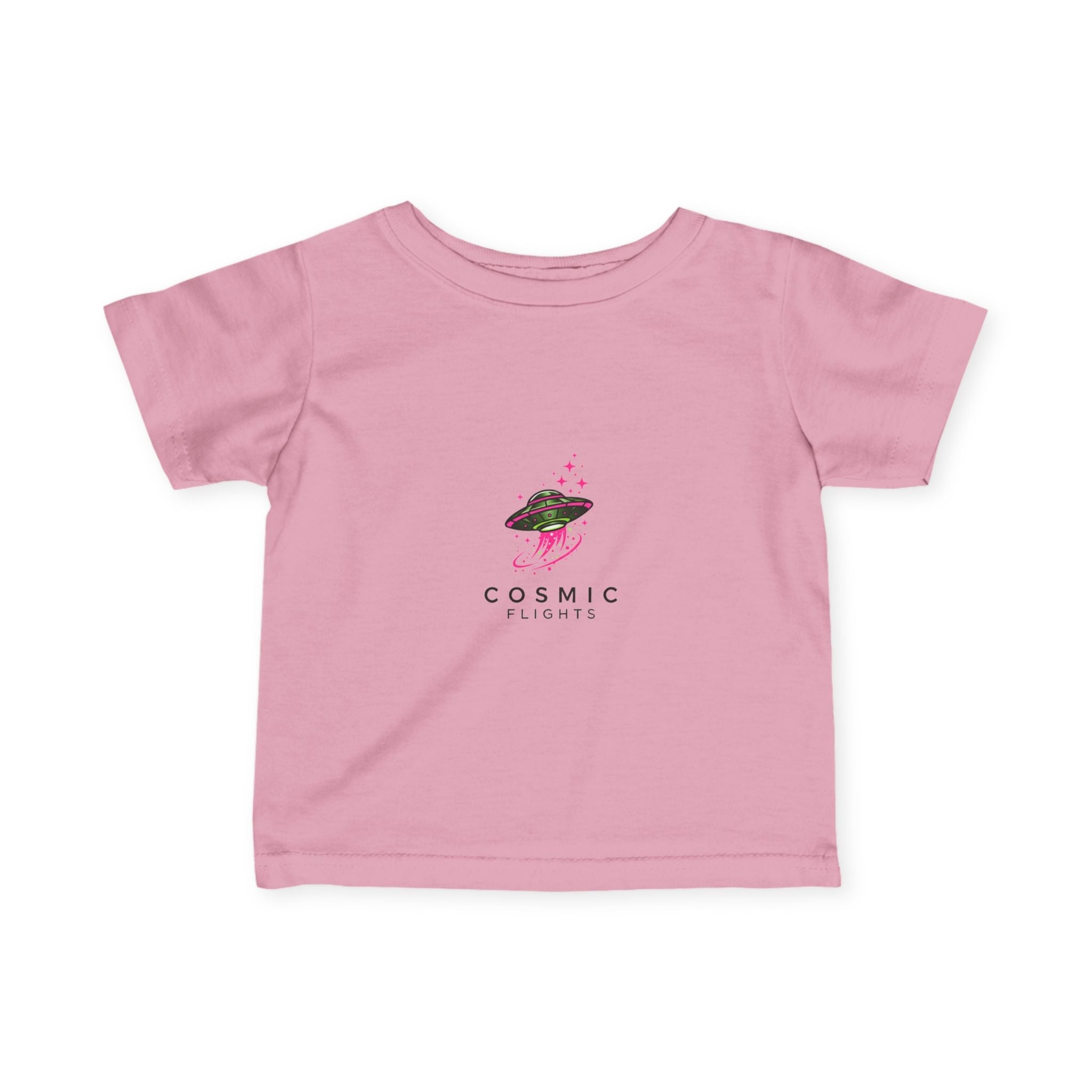 Cosmic Flight Infant Tee - Cute Baby Shirt, Fun Kids Apparel, Unique Gift for New Parents, Birthday Outfit, Space Theme Tee👶🏿👶 Printify