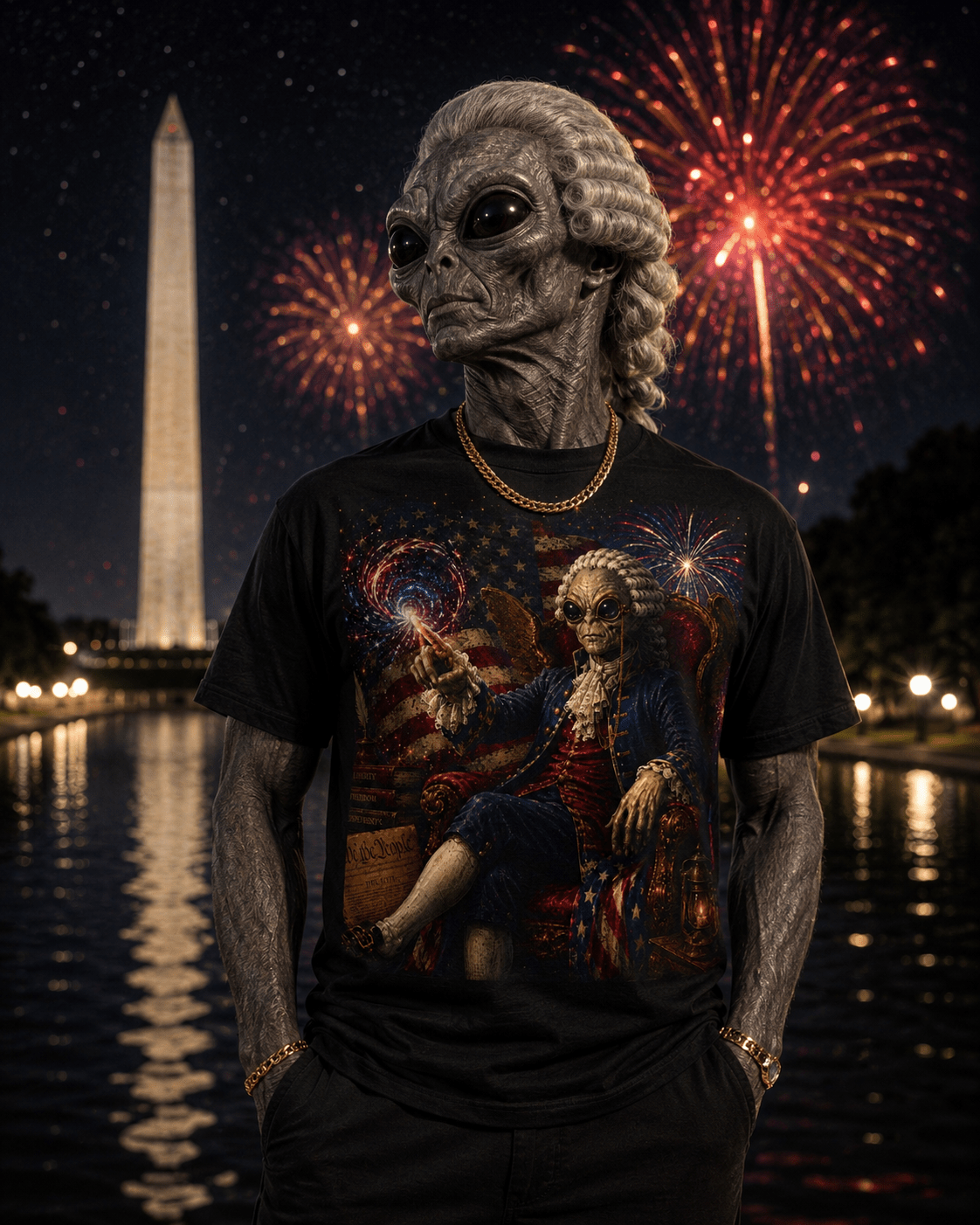 Cosmic Founding Father Tee — Limited Edition