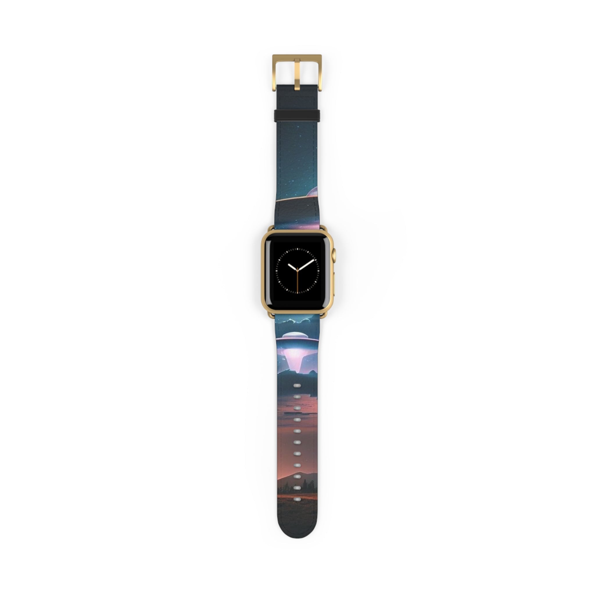 Cosmic Galaxy Watch Band, Astronaut Space Watch Strap, Colorful Silicone Watch Band, Unisex Space Theme Accessory, Gift for Space Lovers Printify