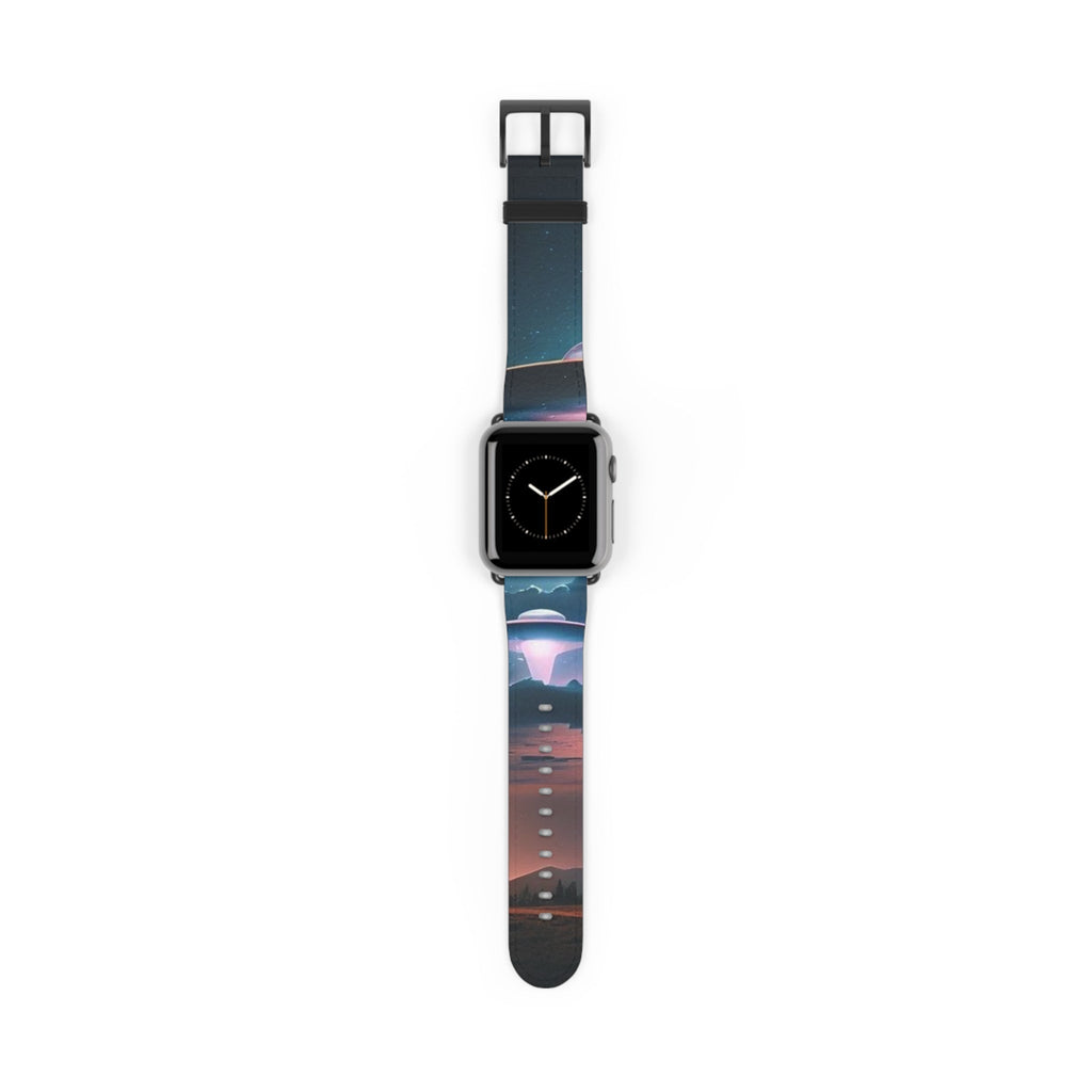 Cosmic Galaxy Watch Band, Astronaut Space Watch Strap, Colorful Silicone Watch Band, Unisex Space Theme Accessory, Gift for Space Lovers Printify