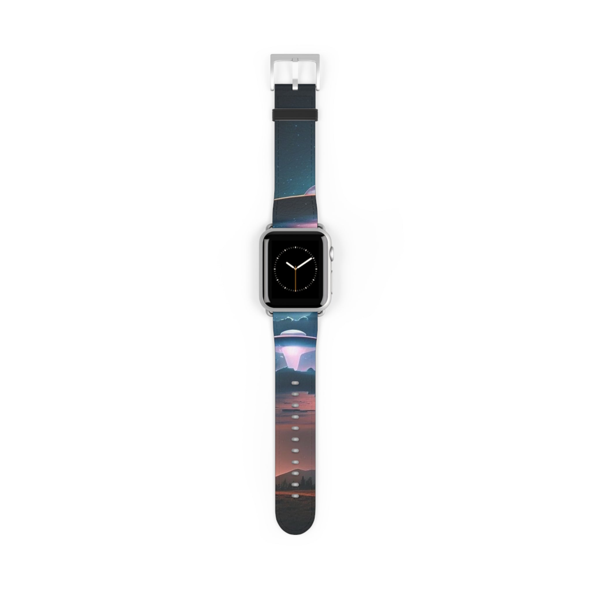 Cosmic Galaxy Watch Band, Astronaut Space Watch Strap, Colorful Silicone Watch Band, Unisex Space Theme Accessory, Gift for Space Lovers Printify
