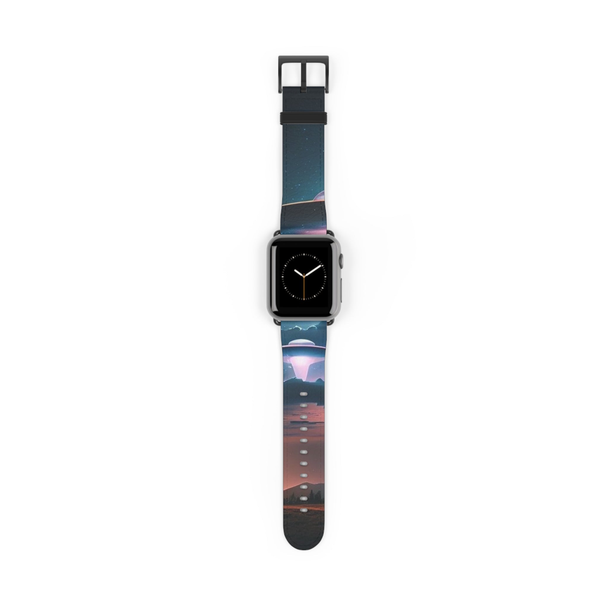 Cosmic Galaxy Watch Band, Astronaut Space Watch Strap, Colorful Silicone Watch Band, Unisex Space Theme Accessory, Gift for Space Lovers Printify