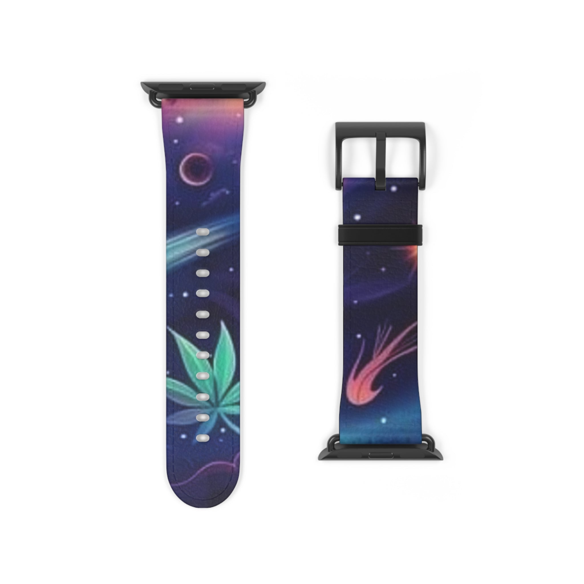 Cosmic Galaxy Watch Band, Colorful Space Themed Accessory, Stylish Fitbit Strap for Teens, Unique Gift for Astronomers, Ideal for Birthdays Printify