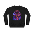 Cosmic Goddess Crewneck Sweatshirt — Neon Space Oracle Graphic Printify