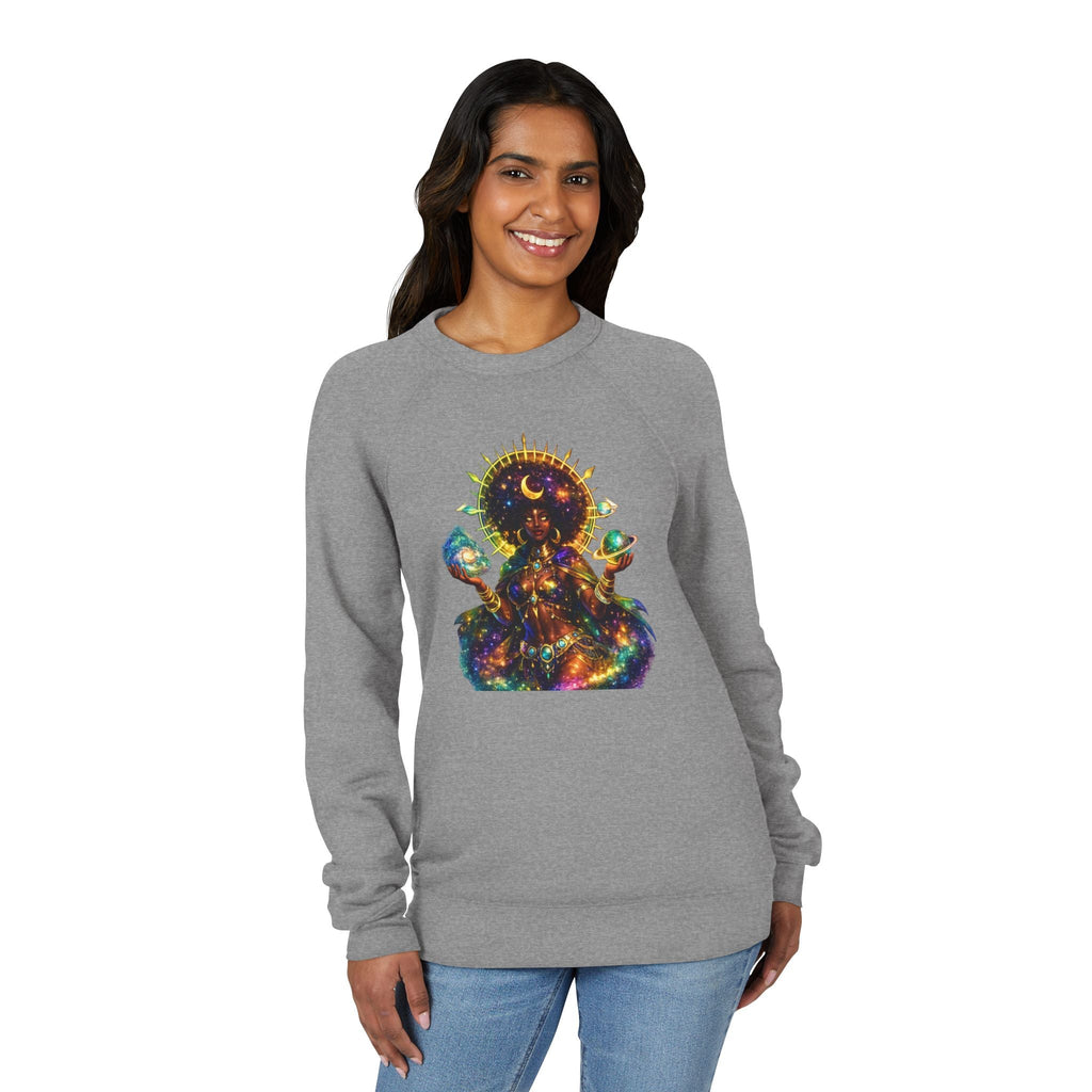 Cosmic Goddess Sweatshirt – Afrocentric Celestial Streetwear Crewneck Printify