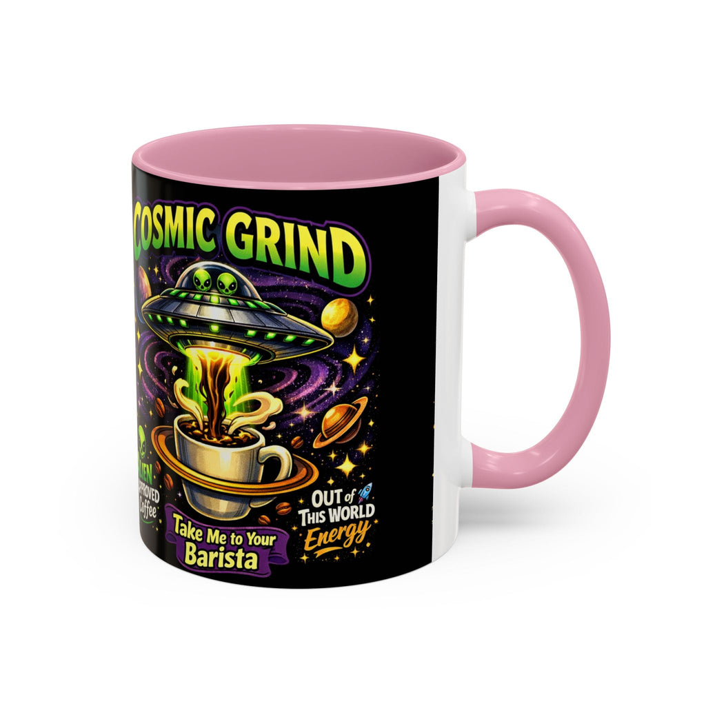 Cosmic Grind Coffee Mug — "Alien Approved" Colorful 11/15oz Ceramic Printify