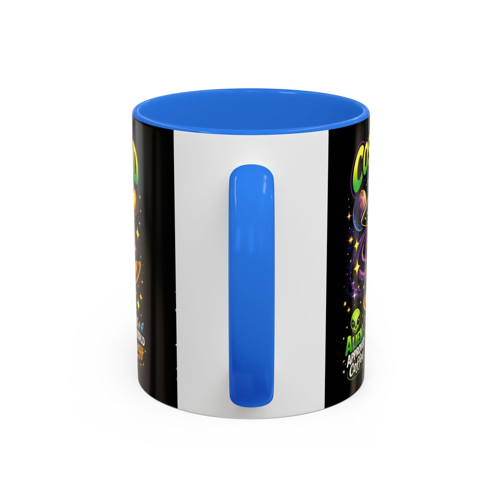 Cosmic Grind Coffee Mug — "Alien Approved" Colorful 11/15oz Ceramic Printify