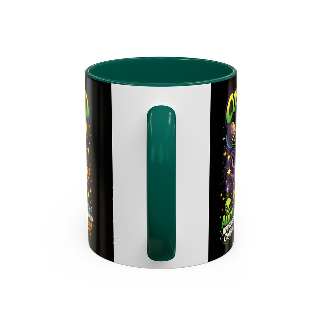 Cosmic Grind Coffee Mug — "Alien Approved" Colorful 11/15oz Ceramic Printify