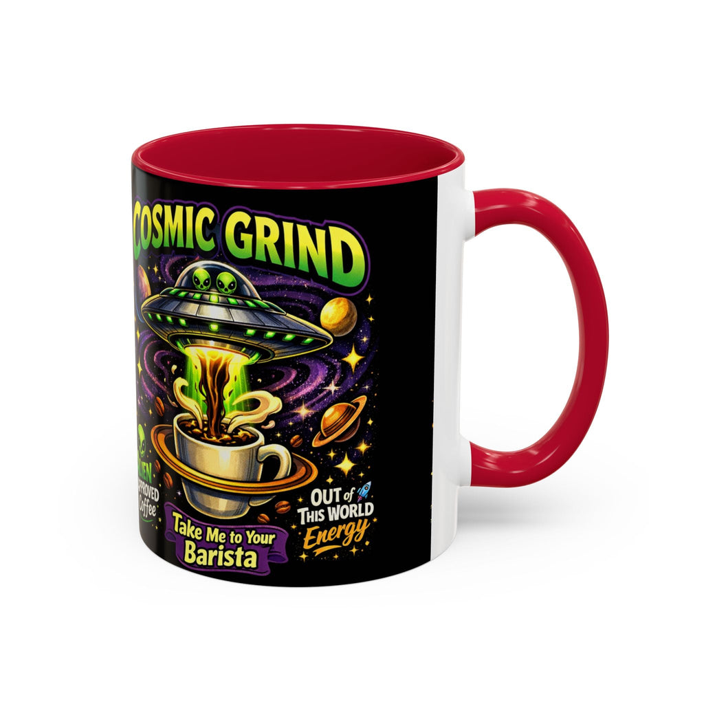 Cosmic Grind Coffee Mug — "Alien Approved" Colorful 11/15oz Ceramic Printify