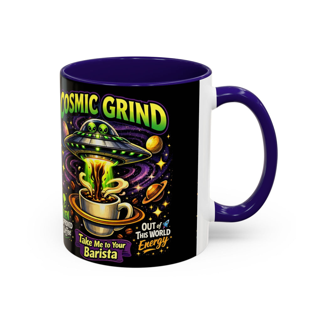 Cosmic Grind Coffee Mug — "Alien Approved" Colorful 11/15oz Ceramic Printify