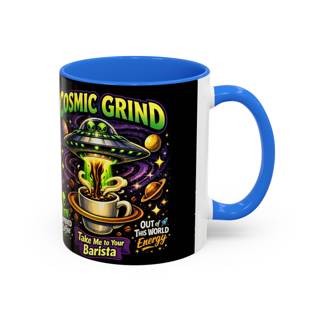 Cosmic Grind Coffee Mug — "Alien Approved" Colorful 11/15oz Ceramic Printify
