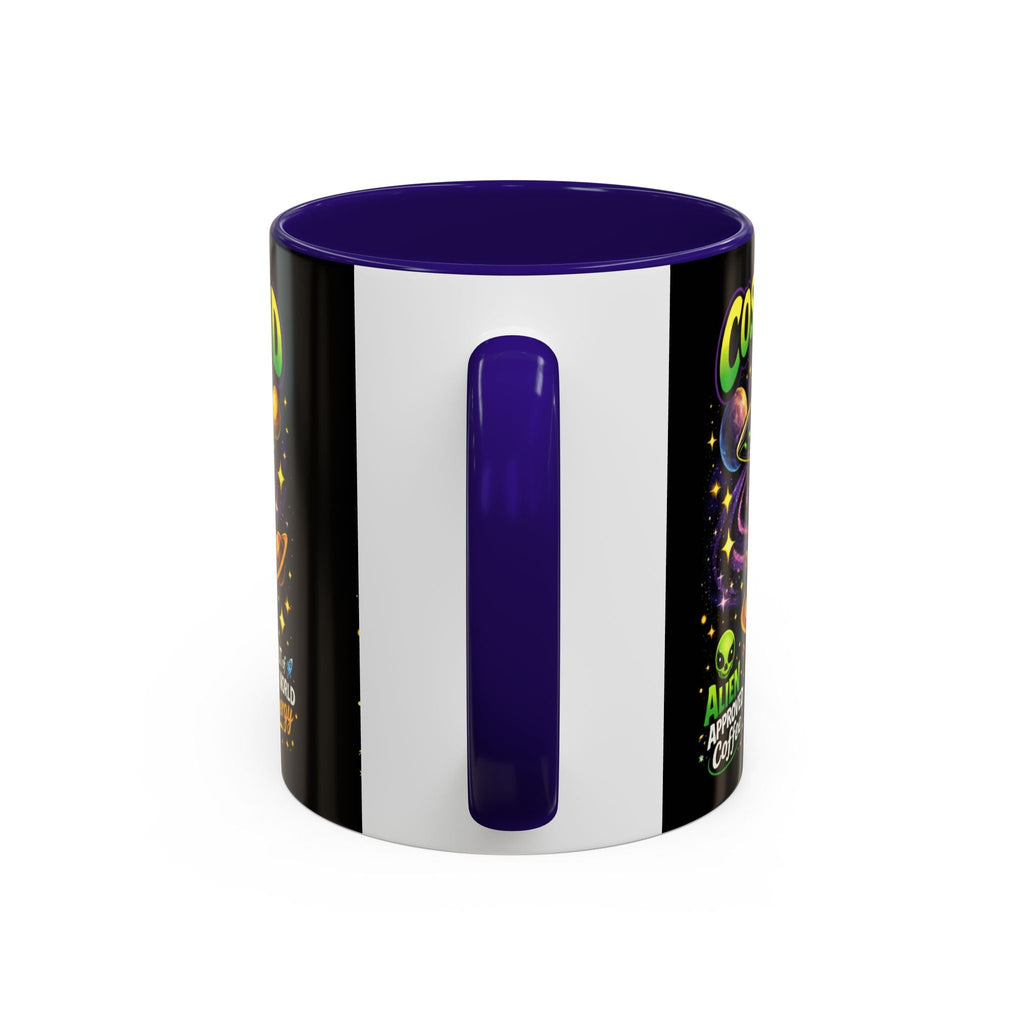 Cosmic Grind Coffee Mug — "Alien Approved" Colorful 11/15oz Ceramic Printify