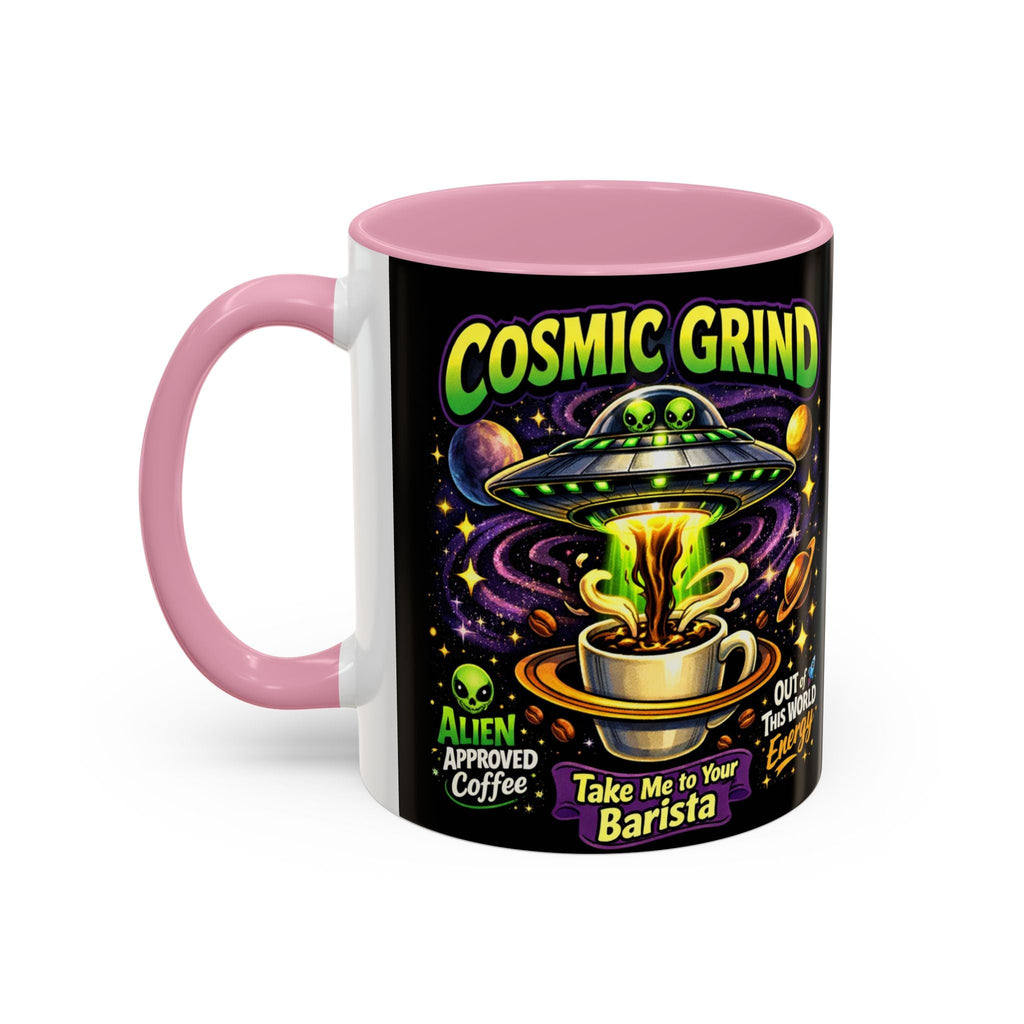 Cosmic Grind Coffee Mug — "Alien Approved" Colorful 11/15oz Ceramic Printify
