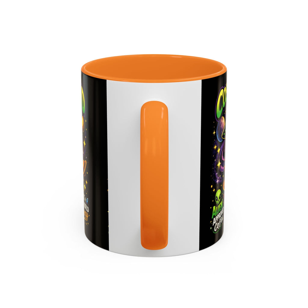 Cosmic Grind Coffee Mug — "Alien Approved" Colorful 11/15oz Ceramic Printify