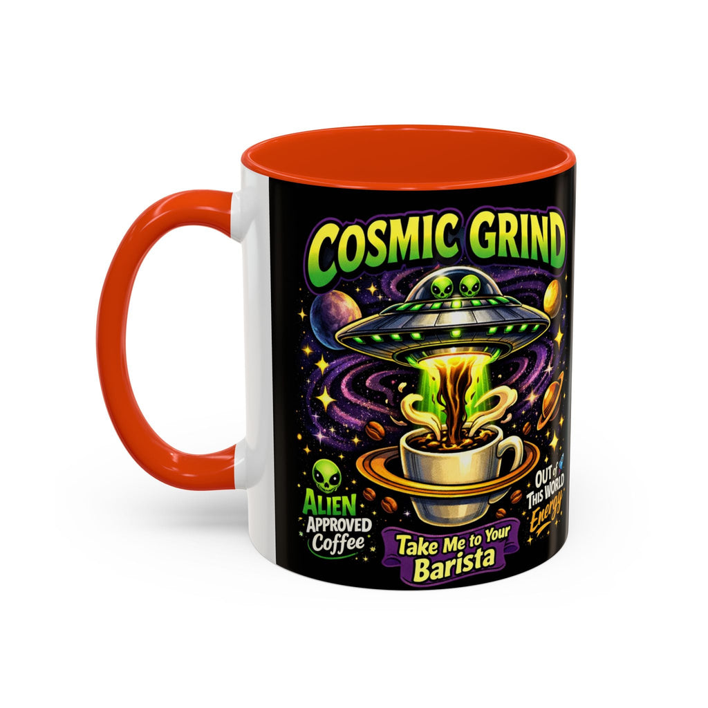 Cosmic Grind Coffee Mug — "Alien Approved" Colorful 11/15oz Ceramic Printify