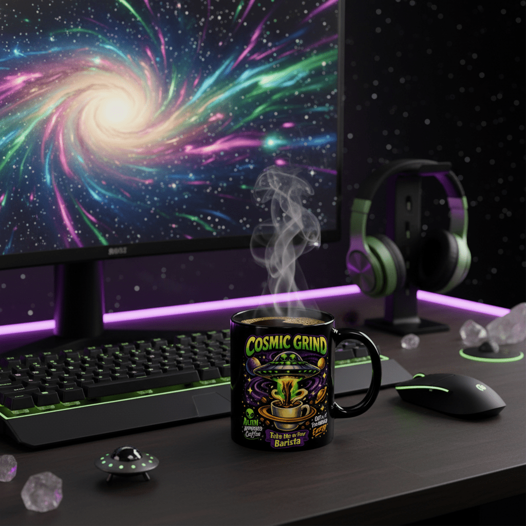 Alien Approved Coffee Mug Lifestyle Image - New Design