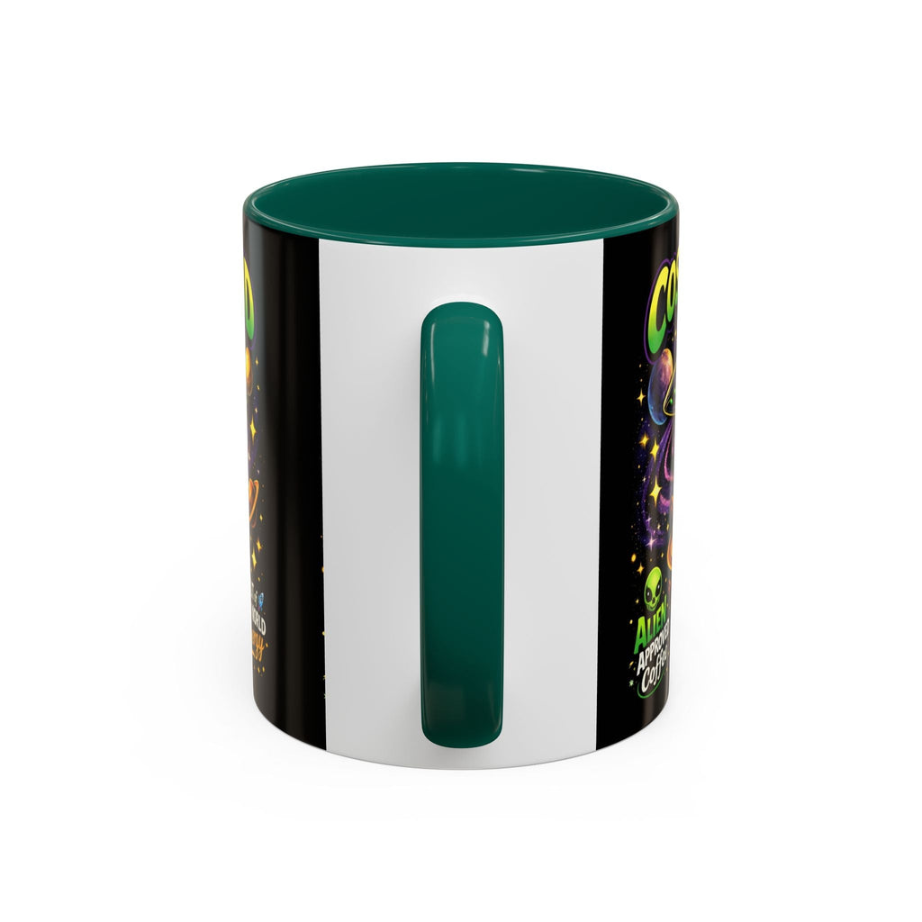 Cosmic Grind Coffee Mug — "Alien Approved" Colorful 11/15oz Ceramic Printify