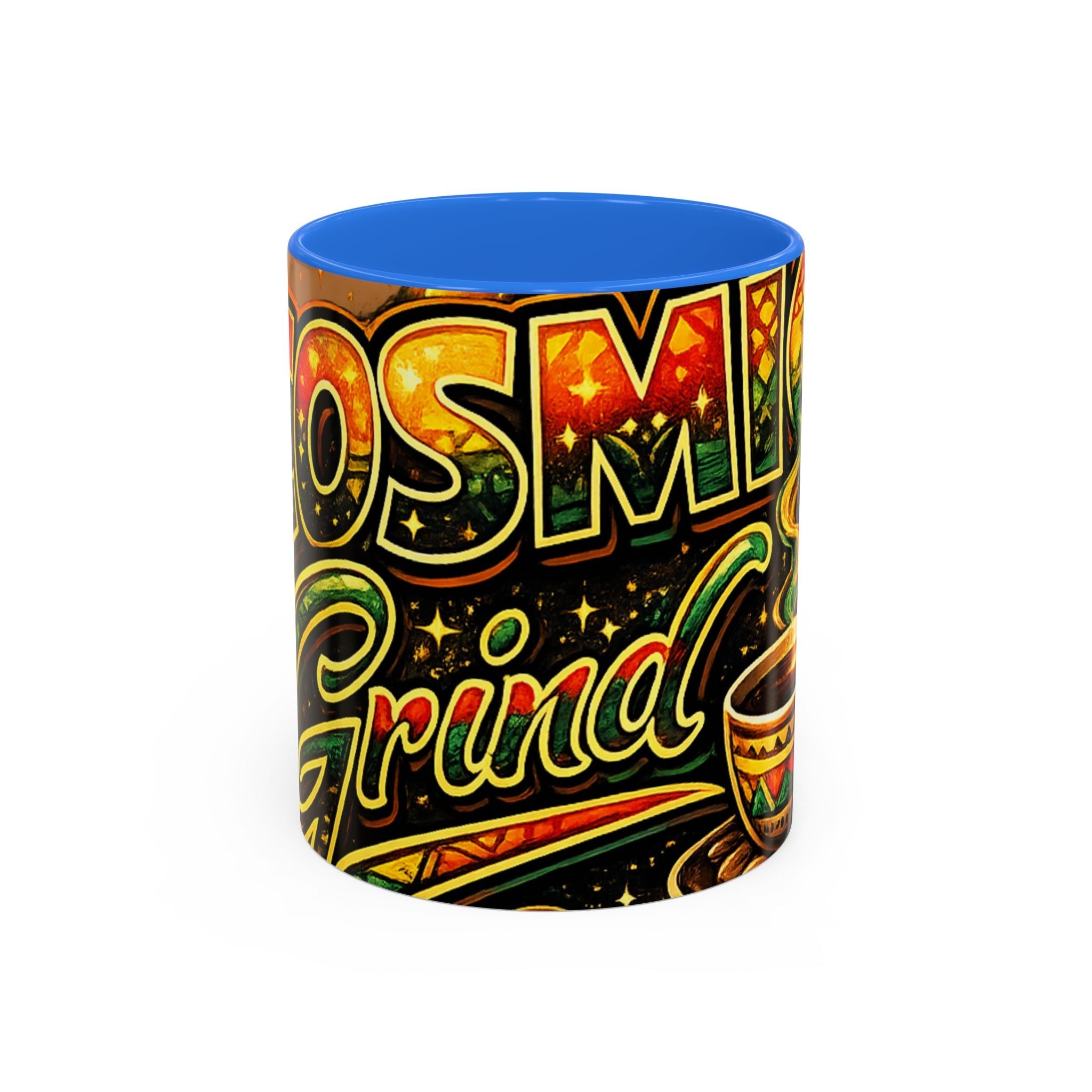 Cosmic Grind Coffee Mug — Colorful 11oz/15oz Ceramic Cup Printify
