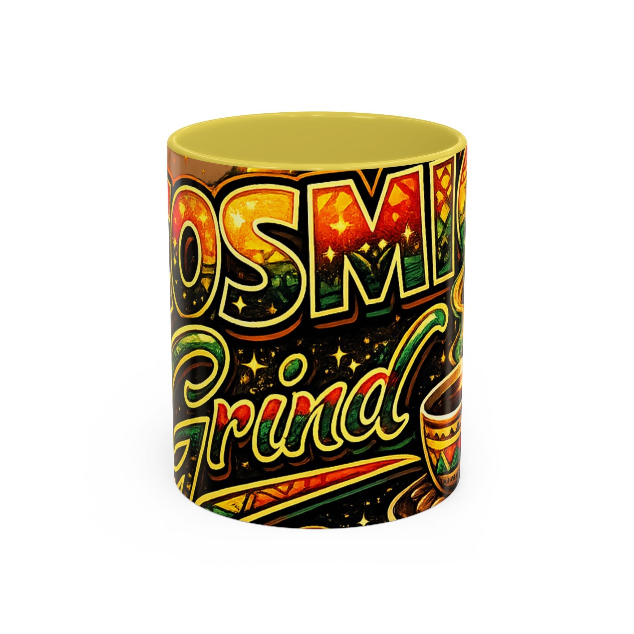 Cosmic Grind Coffee Mug — Colorful 11oz/15oz Ceramic Cup Printify