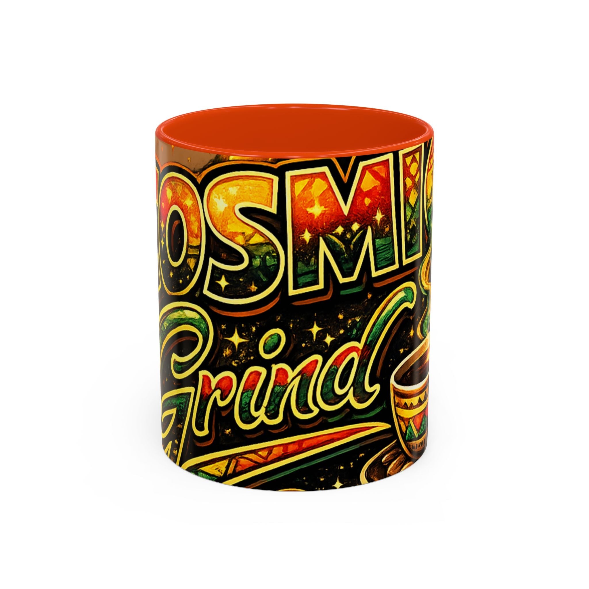 Cosmic Grind Coffee Mug — Colorful 11oz/15oz Ceramic Cup Printify