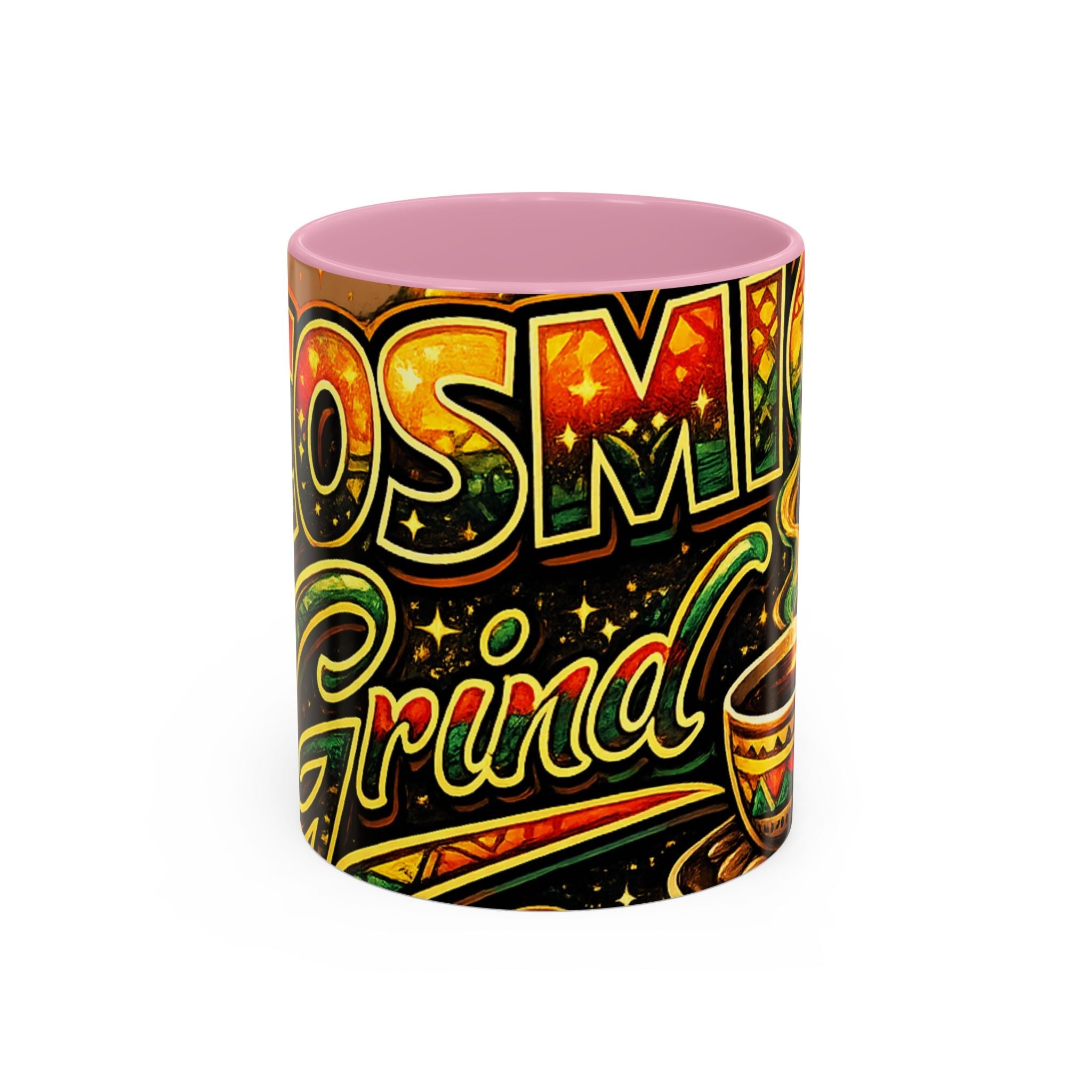 Cosmic Grind Coffee Mug — Colorful 11oz/15oz Ceramic Cup Printify