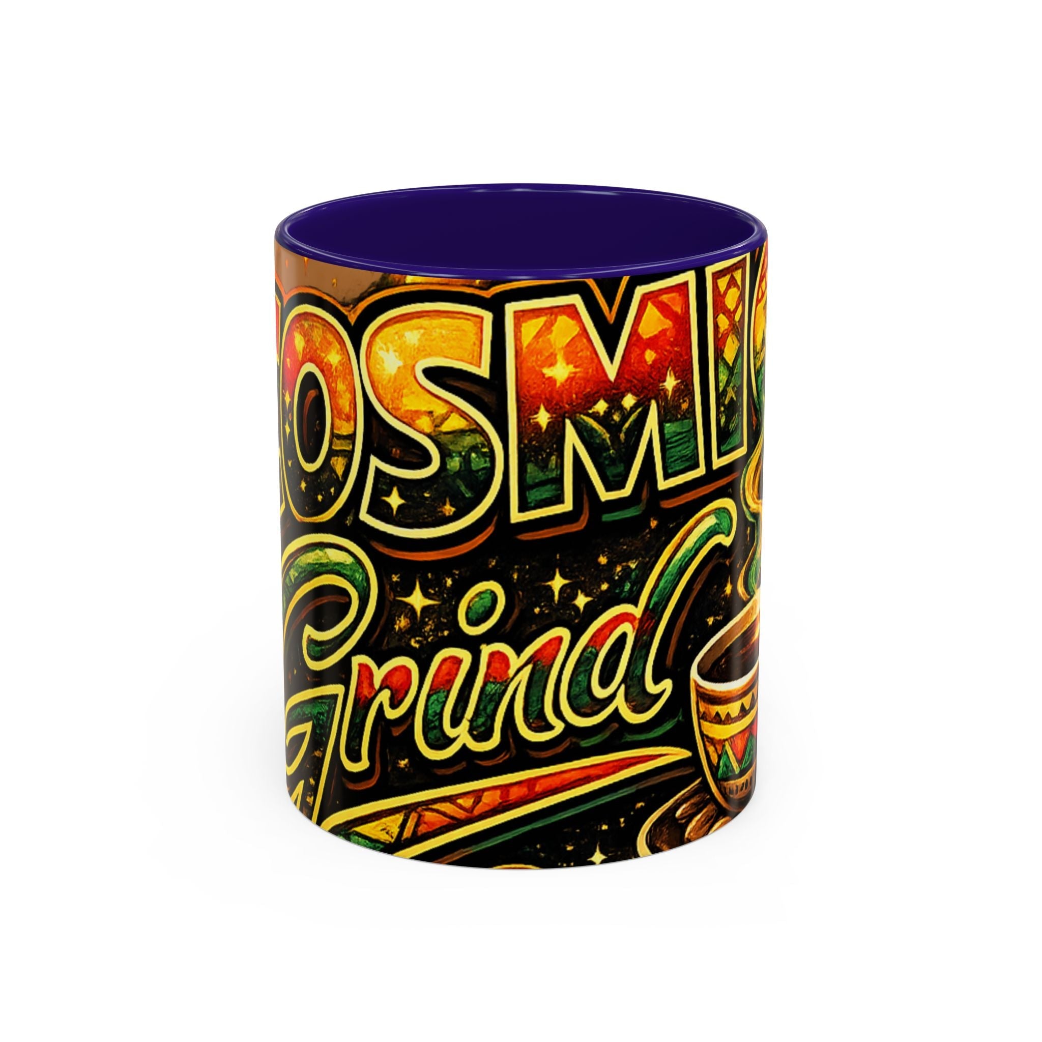 Cosmic Grind Coffee Mug — Colorful 11oz/15oz Ceramic Cup Printify