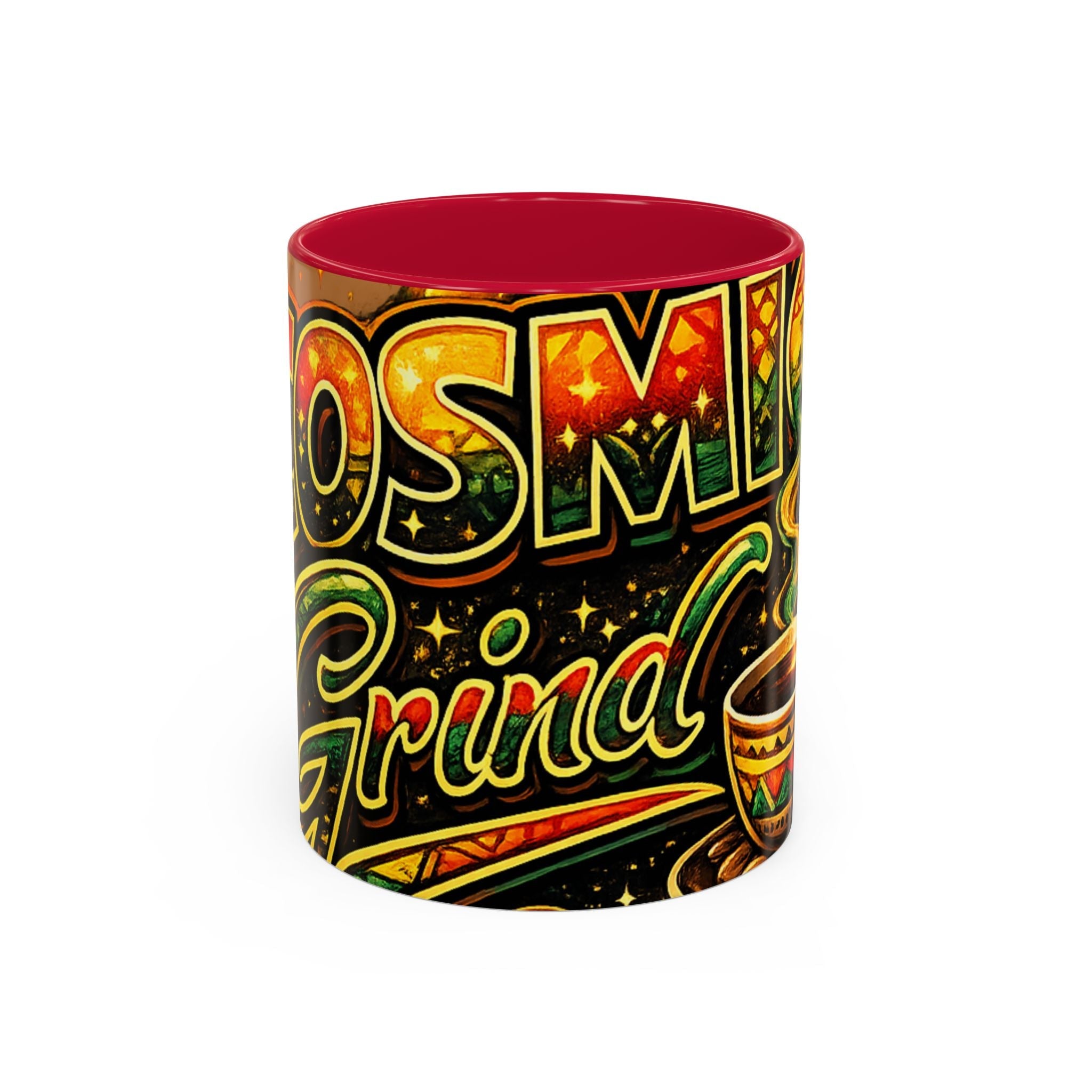 Cosmic Grind Coffee Mug — Colorful 11oz/15oz Ceramic Cup Printify