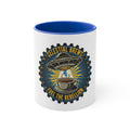 Cosmic Grind Coffee Mug — "Fuel the Rebellion" Retro Sci-Fi Accent Mug Printify