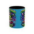 Cosmic Grind Coffee Mug — "Too Cosmic for Decaf" Colorful 11oz/15oz Printify