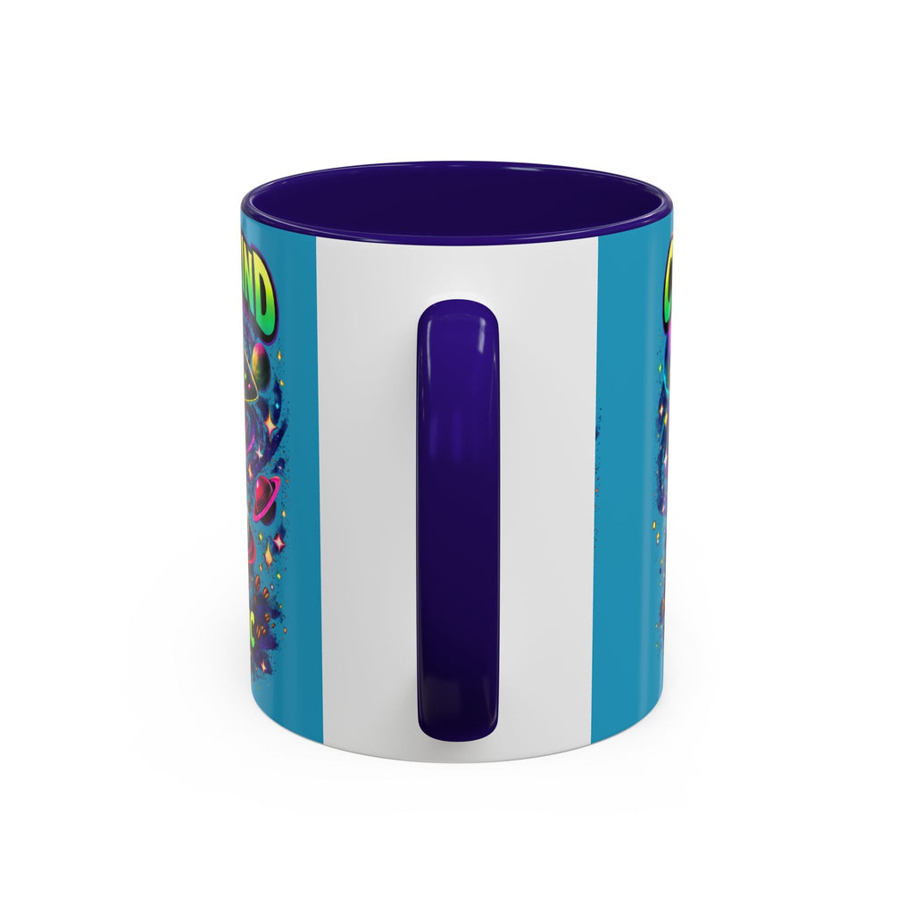 Cosmic Grind Coffee Mug — "Too Cosmic for Decaf" Colorful 11oz/15oz Printify