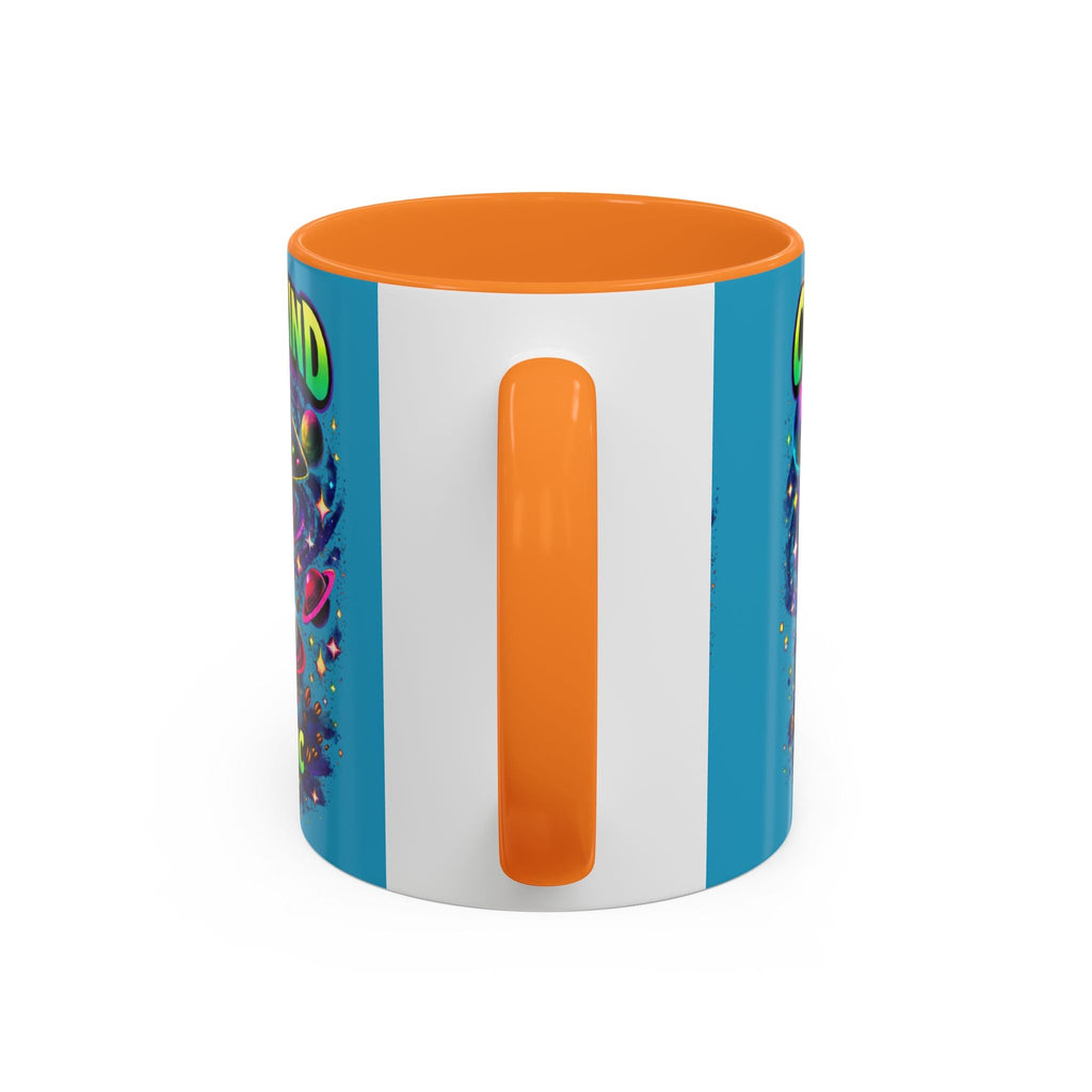 Cosmic Grind Coffee Mug — "Too Cosmic for Decaf" Colorful 11oz/15oz Printify