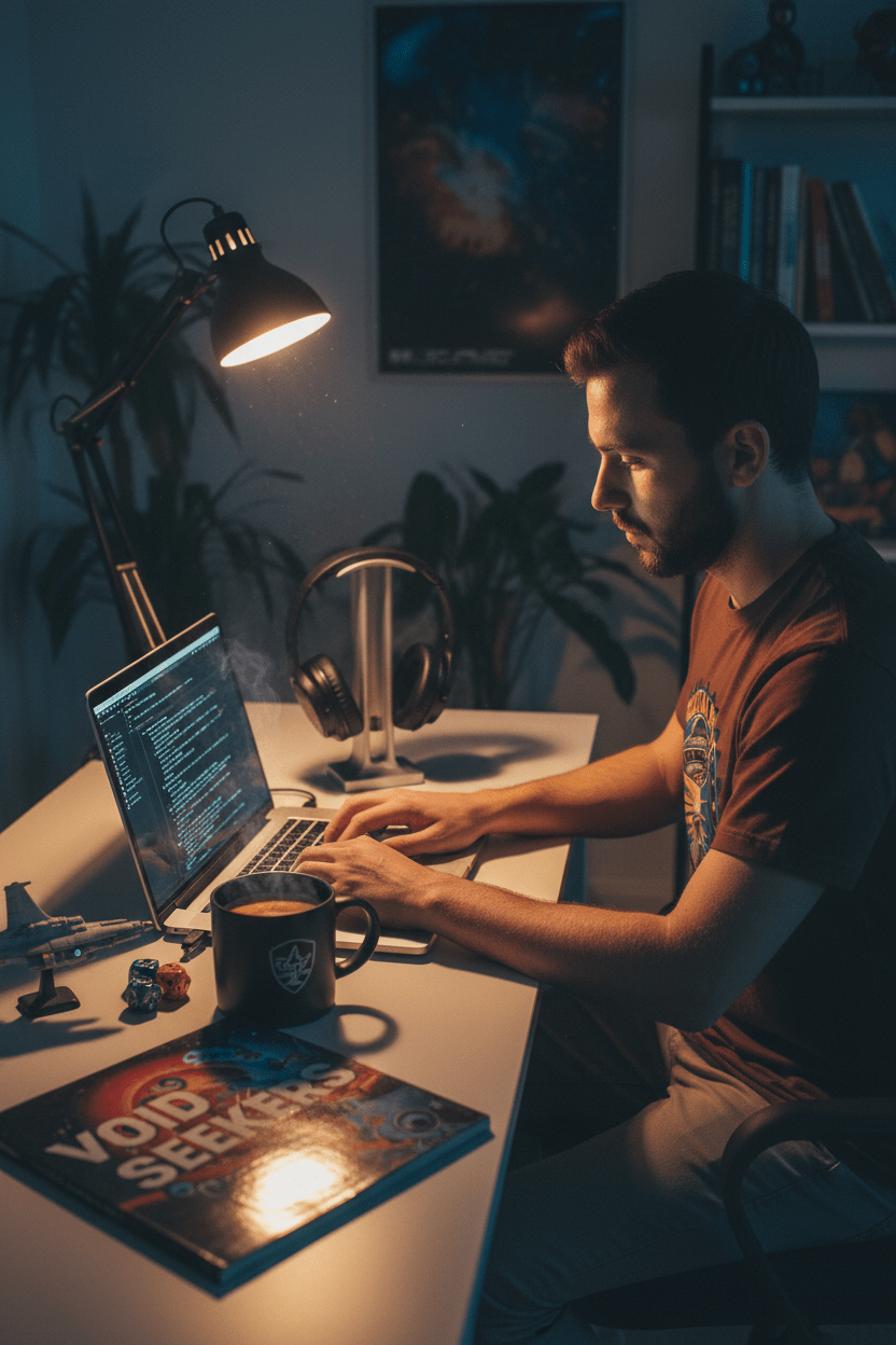 Celestial Brews Sci-Fi Desk Lifestyle