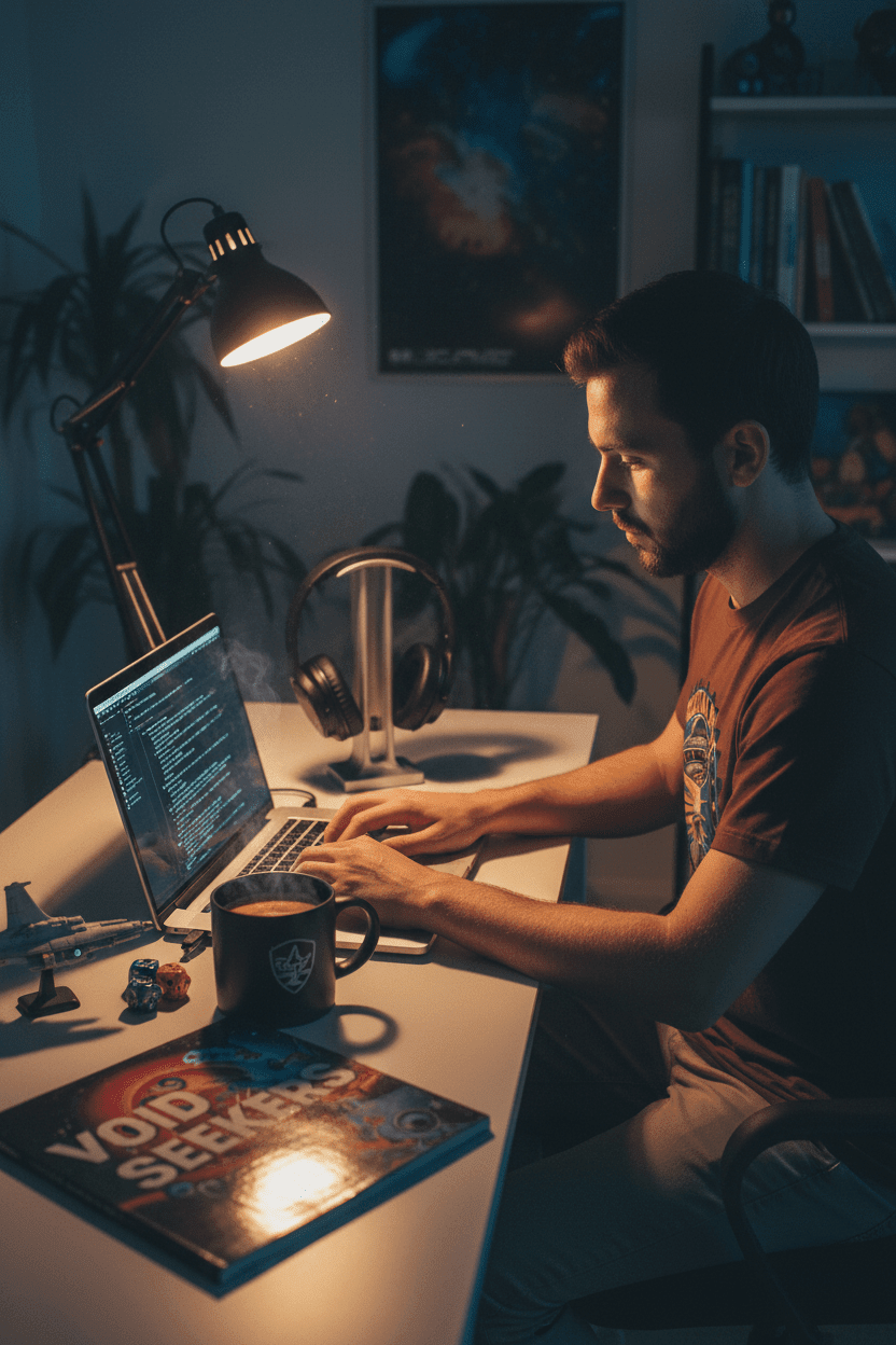 Celestial Brews Sci-Fi Desk Lifestyle