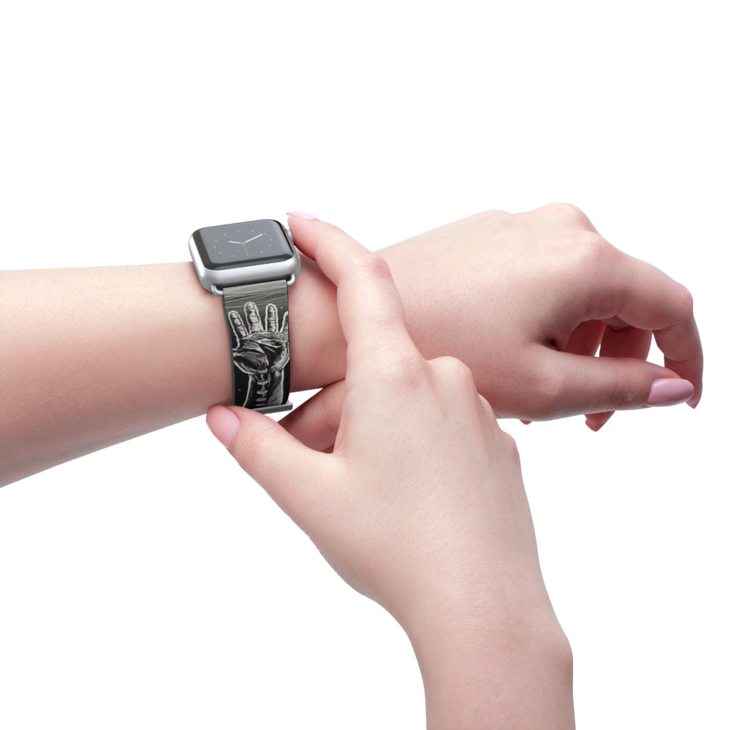 Cosmic Hands Watch Band, Unique Wrist Strap, Artistic Smartwatch Band, Adjustable Size Watch Strap, Gift for Space Lovers Printify