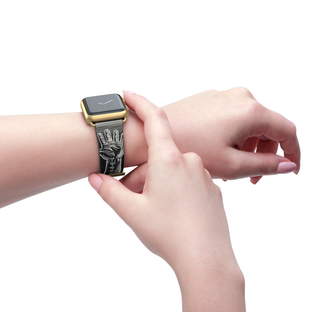 Cosmic Hands Watch Band, Unique Wrist Strap, Artistic Smartwatch Band, Adjustable Size Watch Strap, Gift for Space Lovers Printify