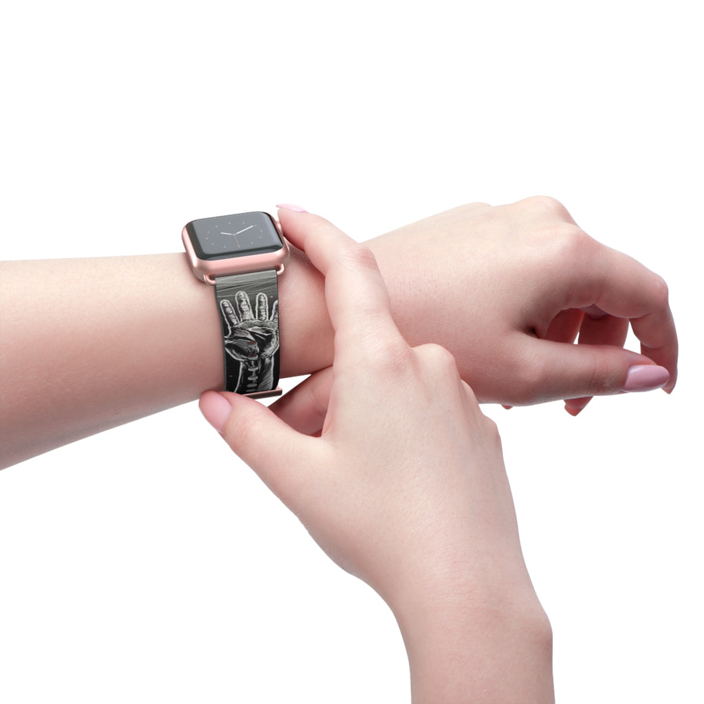 Cosmic Hands Watch Band, Unique Wrist Strap, Artistic Smartwatch Band, Adjustable Size Watch Strap, Gift for Space Lovers Printify