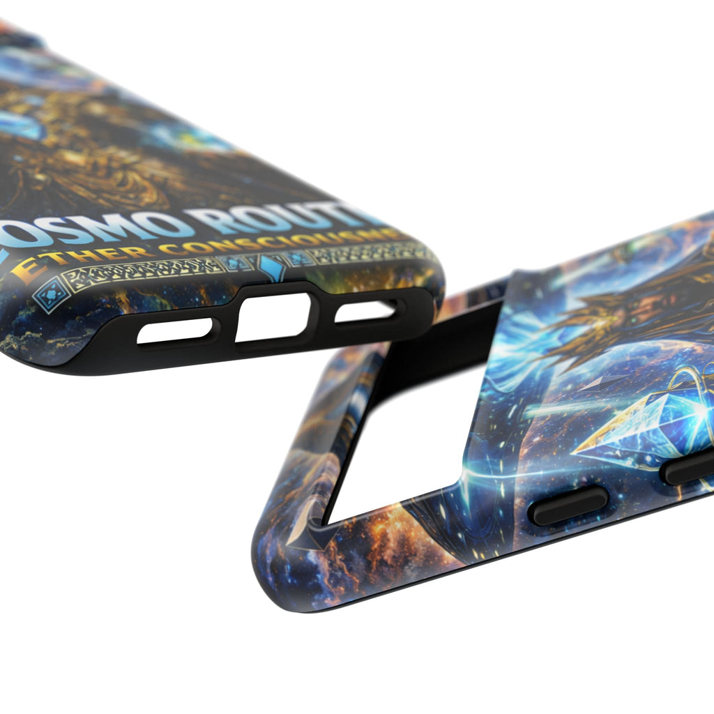 Cosmic King Armor Phone Case — "Cosmo Routes: Ether Consciousness" Printify