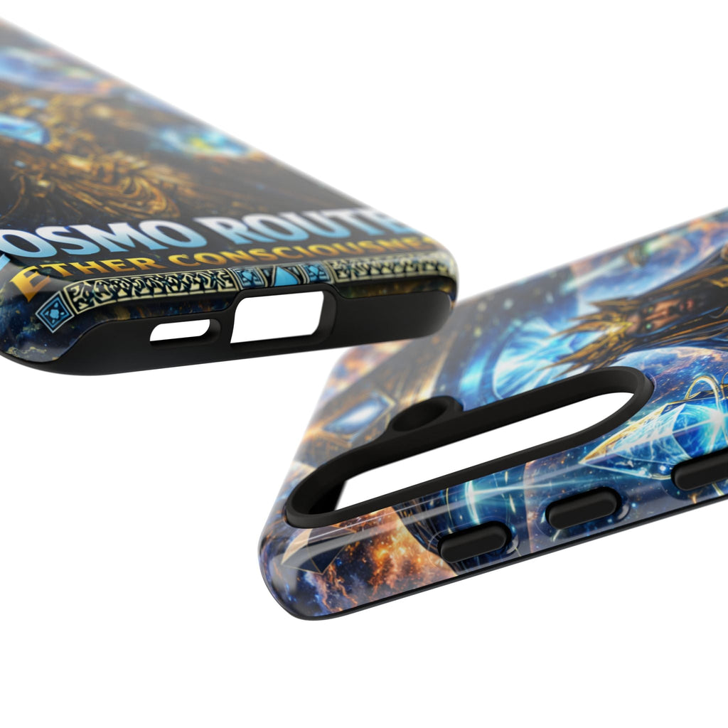 Cosmic King Armor Phone Case — "Cosmo Routes: Ether Consciousness" Printify